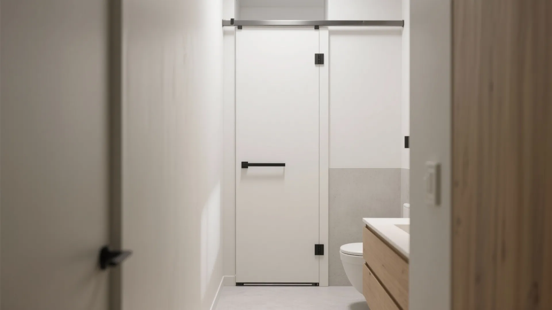 Minimal uPVC Sliding Door (Top-Hung)