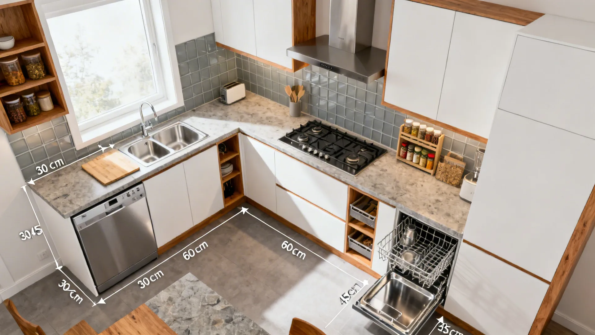 Kitchen Layout Drawing (Top View): 5 Ideas That Work