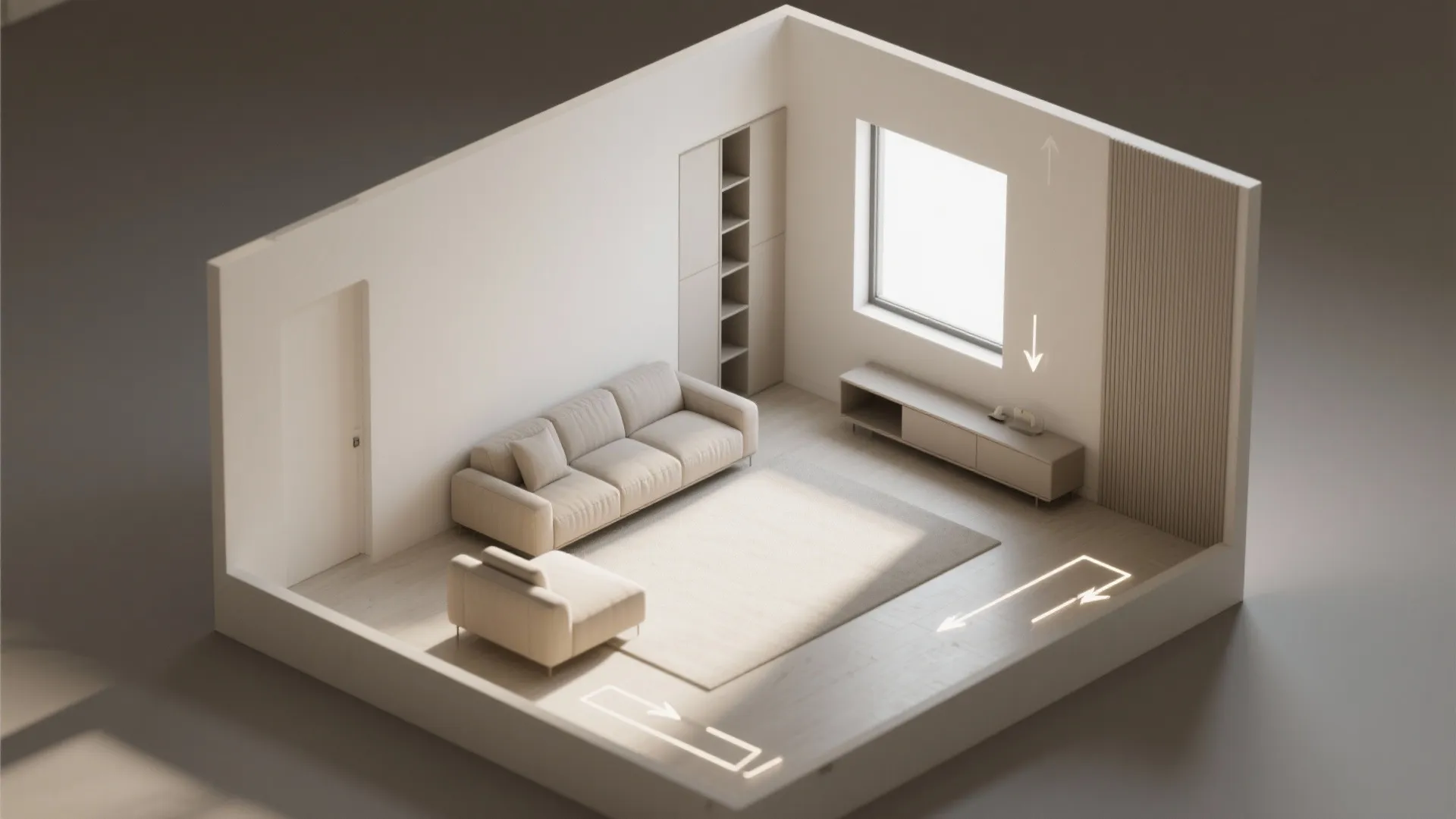4. Low-Profile Furniture and Airy Layouts Near the Window