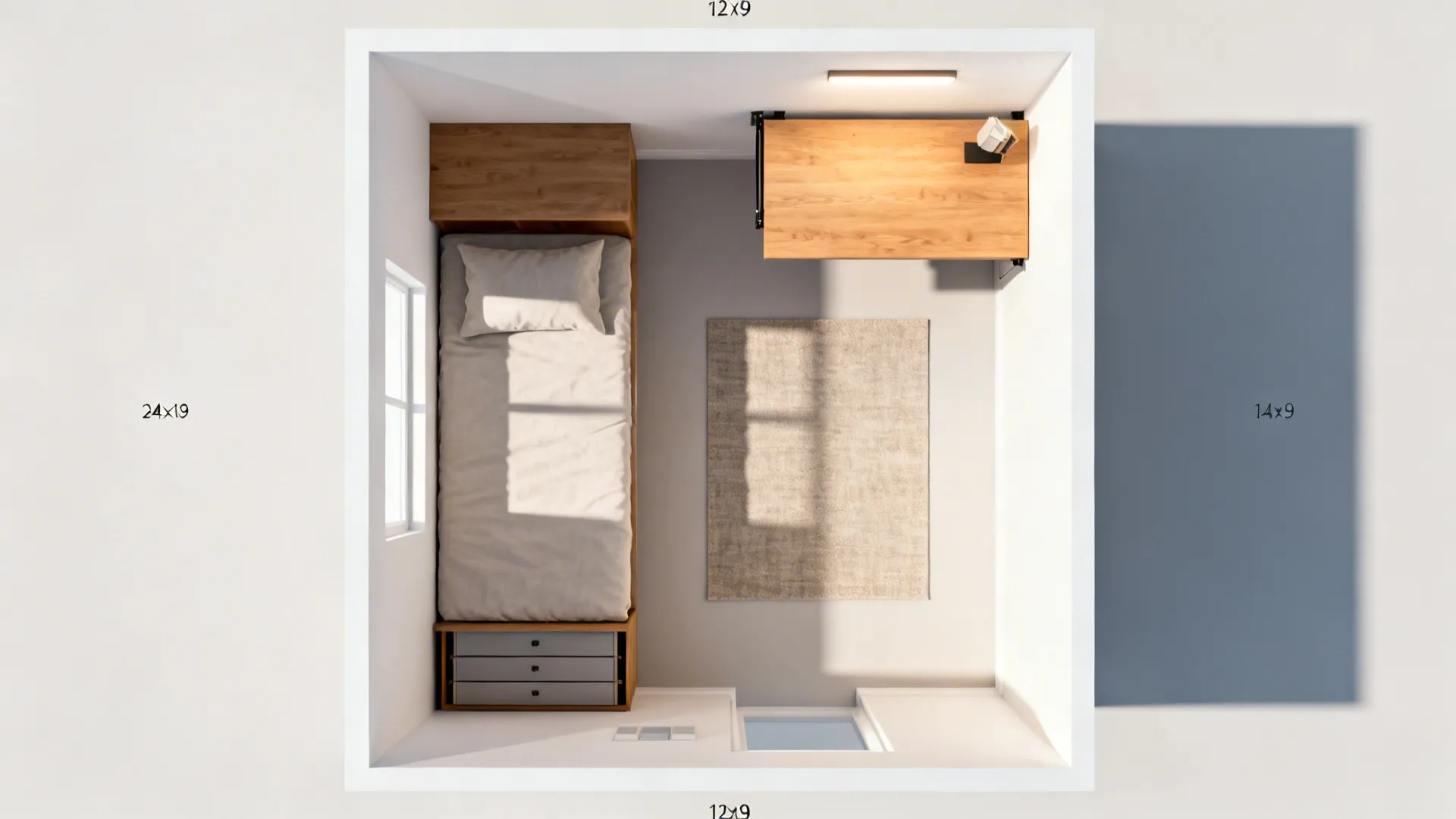 Convertible Desk + Daybed Combo