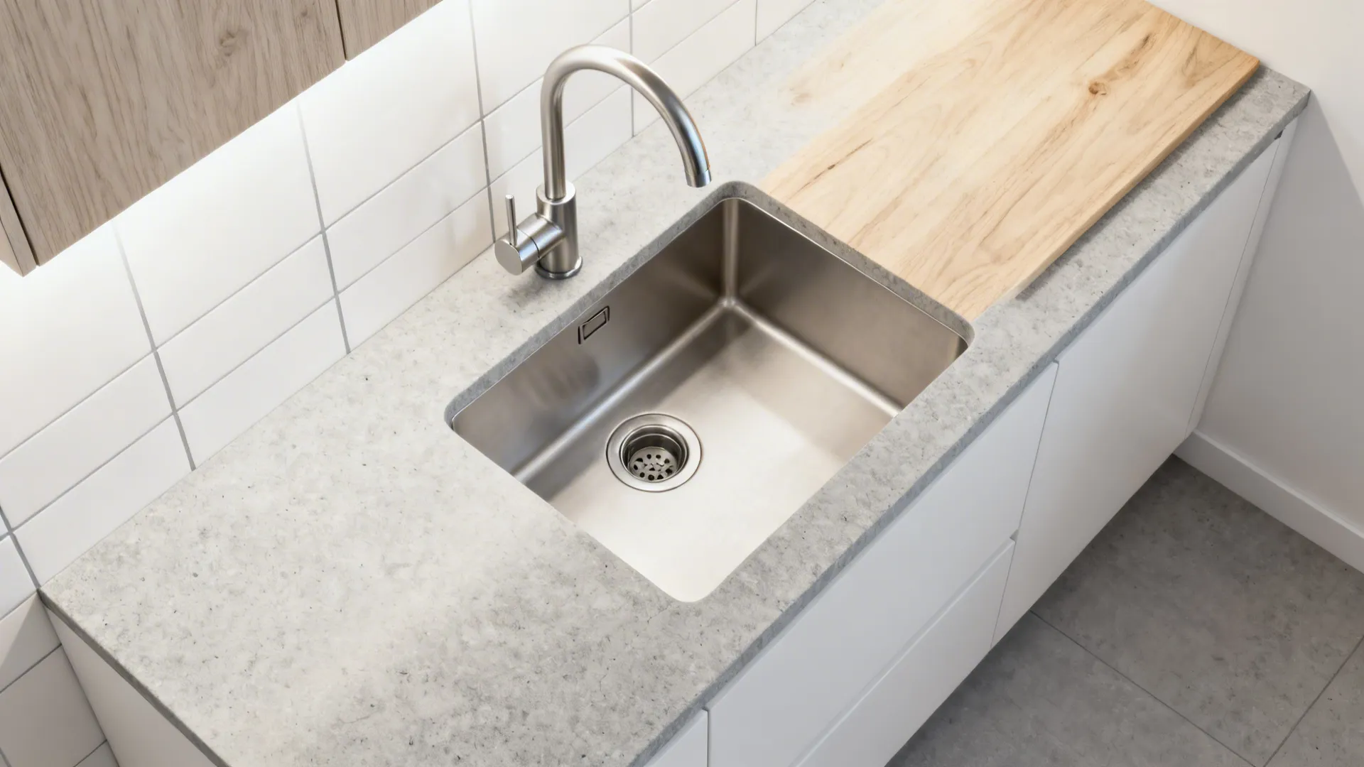 Single-handle mixers for tighter countertops