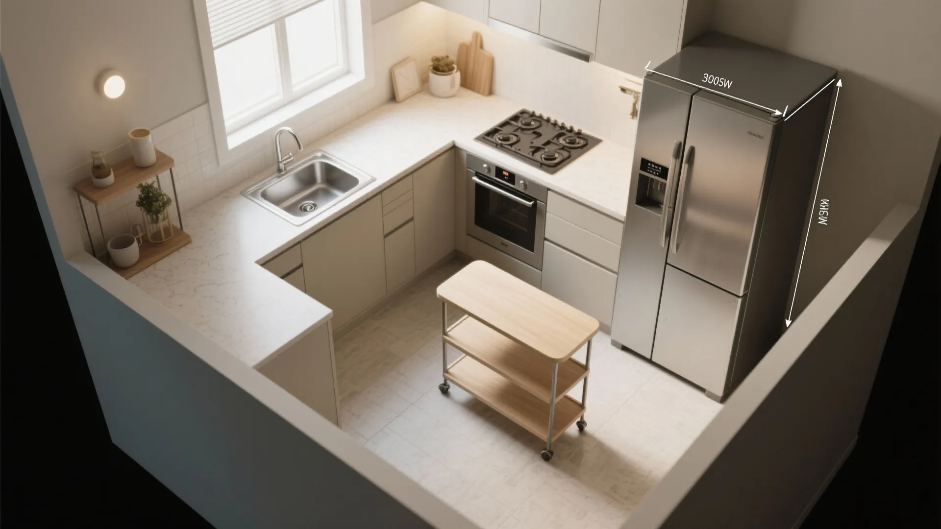 Compact L-Shaped Layout for Flow