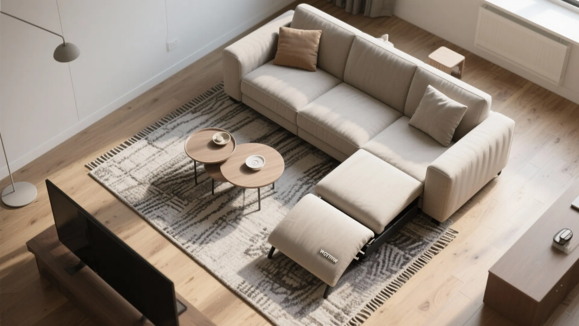 3. Go for a compact reclining loveseat that visualizes well