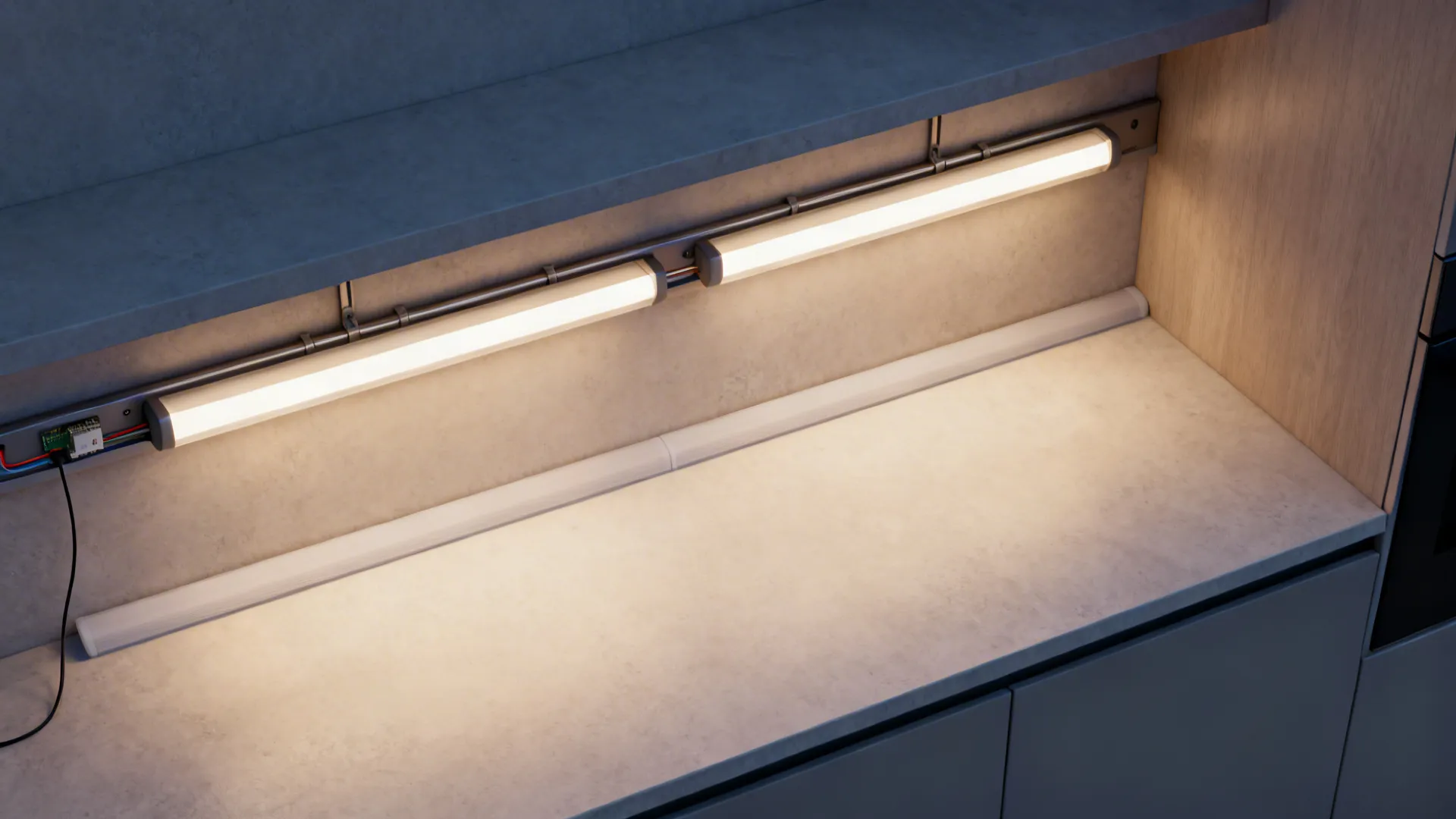 Vertical storage and smart lighting