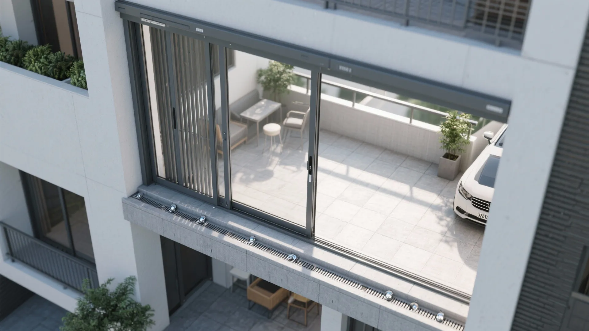 4) Bi-fold or sliding gate for tight walkways