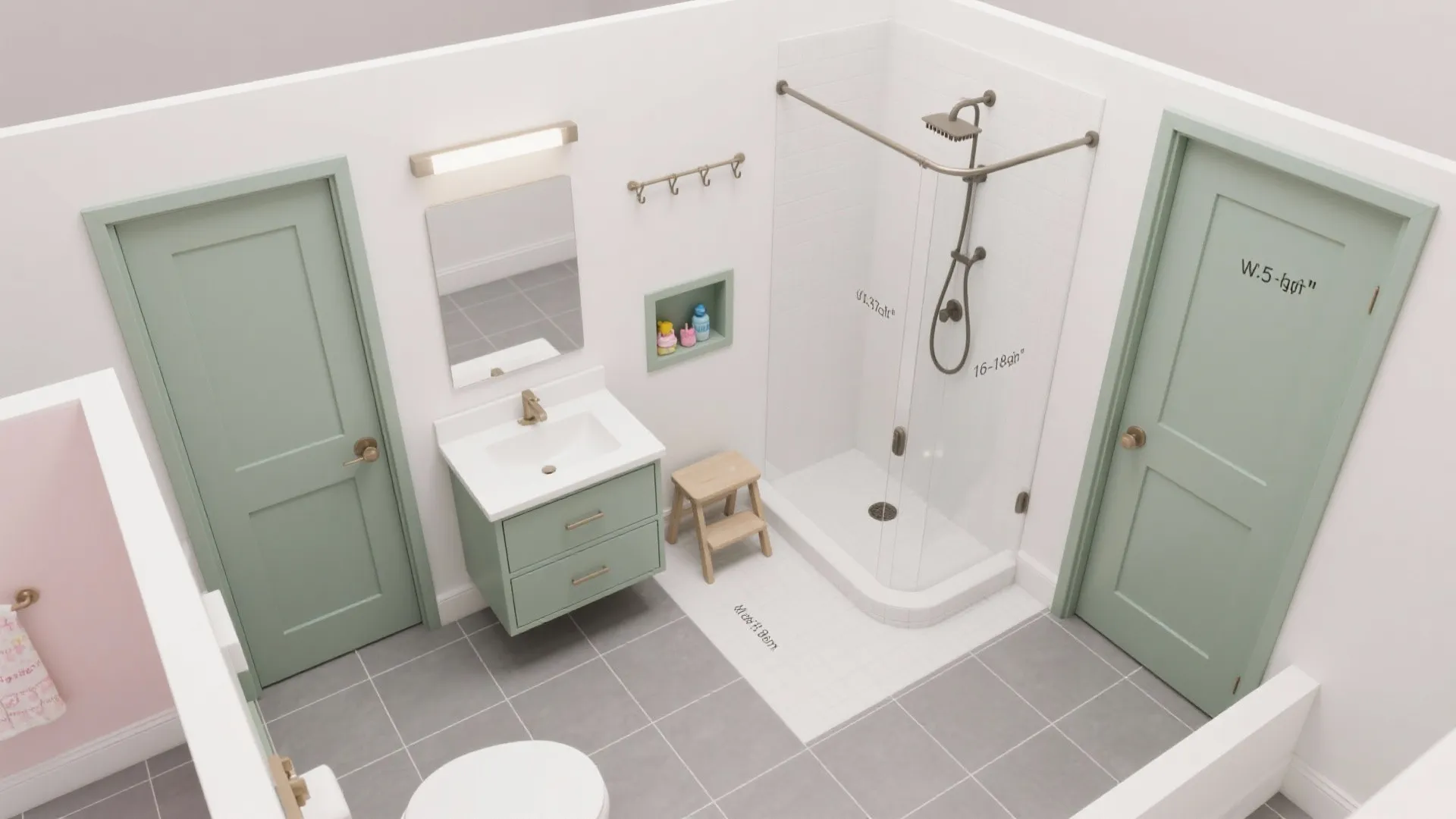 Built-In Niches and Slimline Vanities