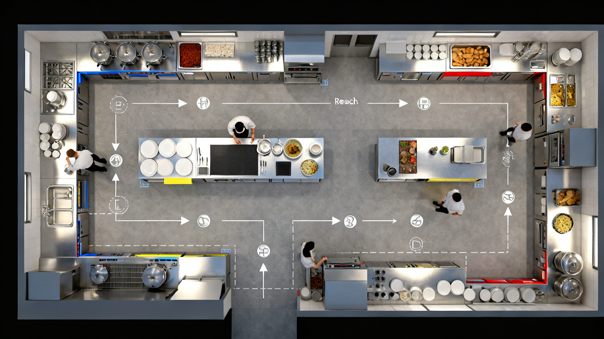 Cramped Hotel Kitchen? 5 3D Hotel Kitchen Design Images