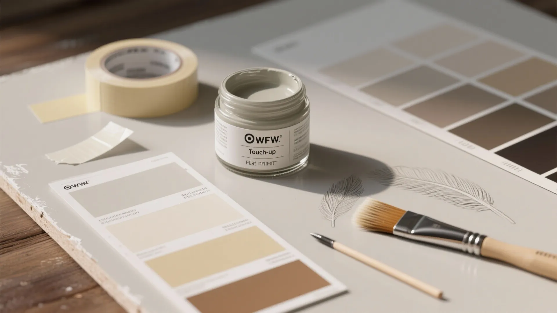 4. Touch up with matching flat paint when needed