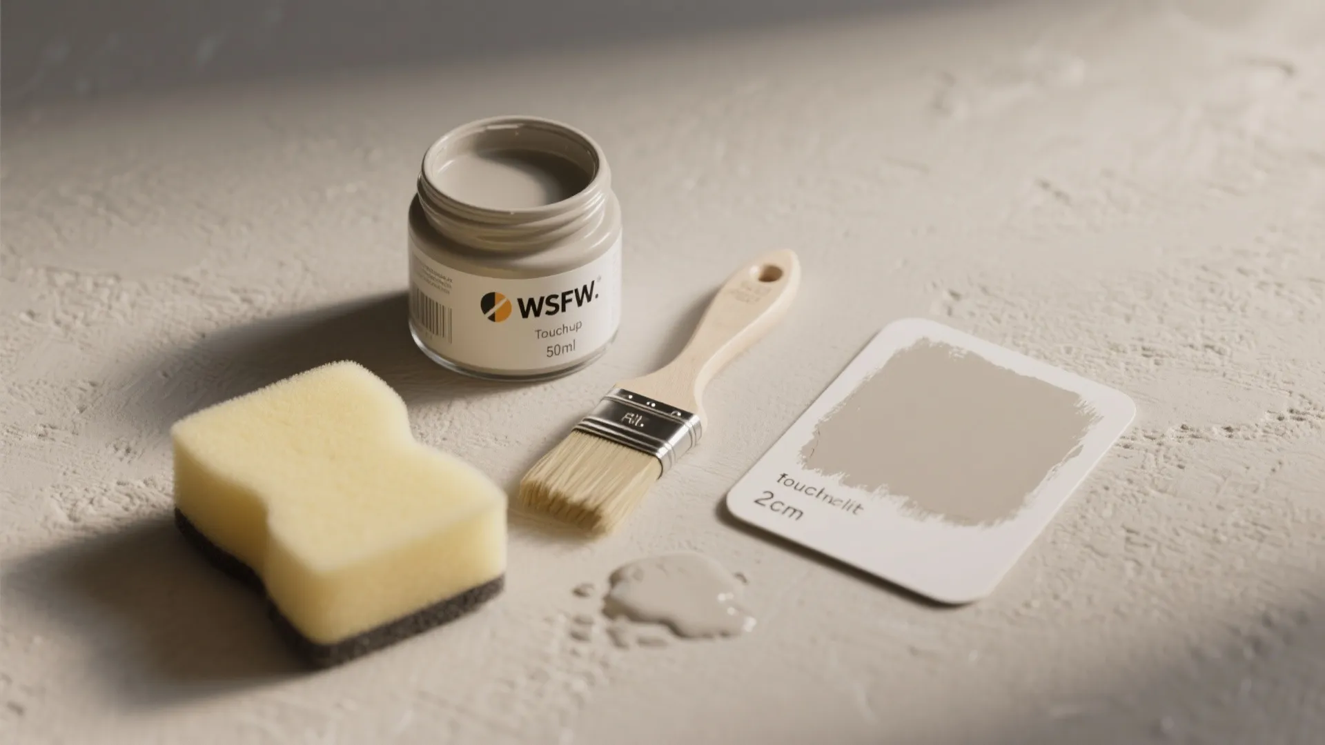 2. Use touch-up paint and a tiny kit