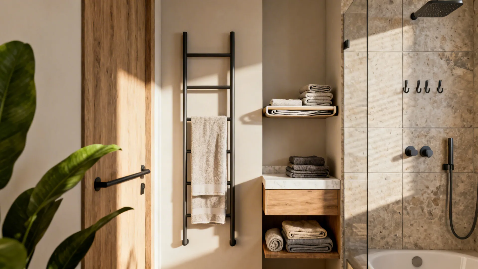 5 Creative Towel-Hanging Ideas