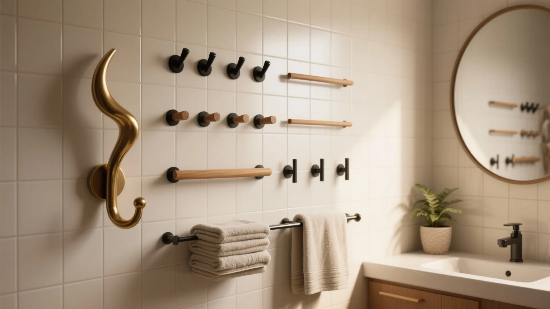 5 Decorative Towel Hooks Ideas for Small Bathrooms: Creative, practical and budget-friendly decorative hooks to elevate towel storage in tight bathrooms