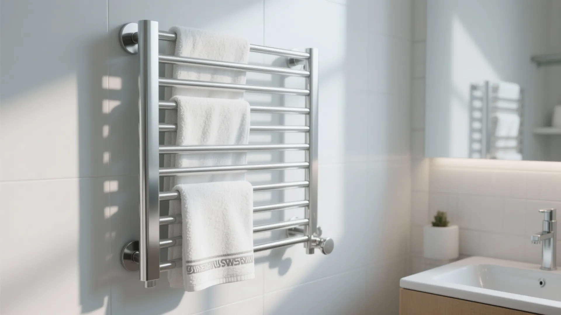 8. Towel Warmers with Storage