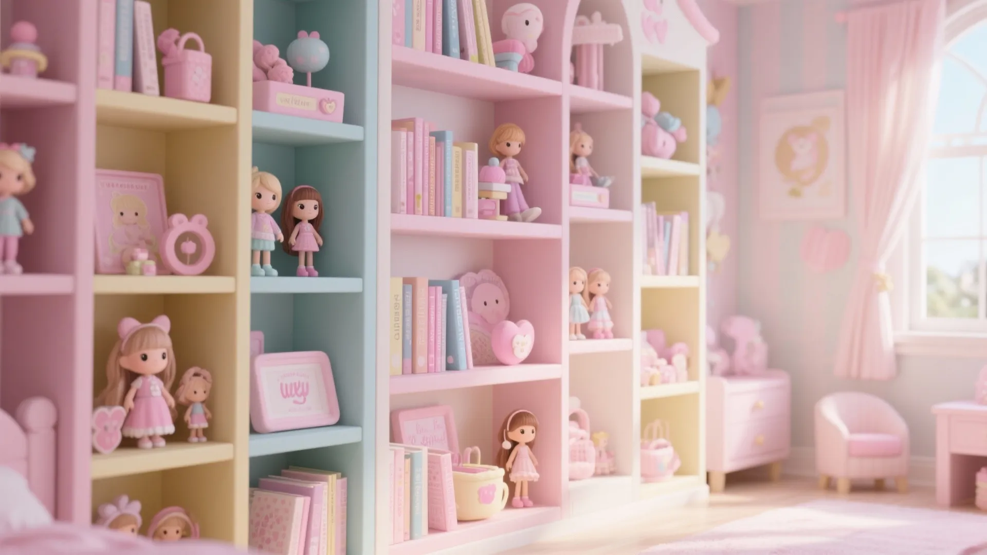 Flexible Toy Display Shelves