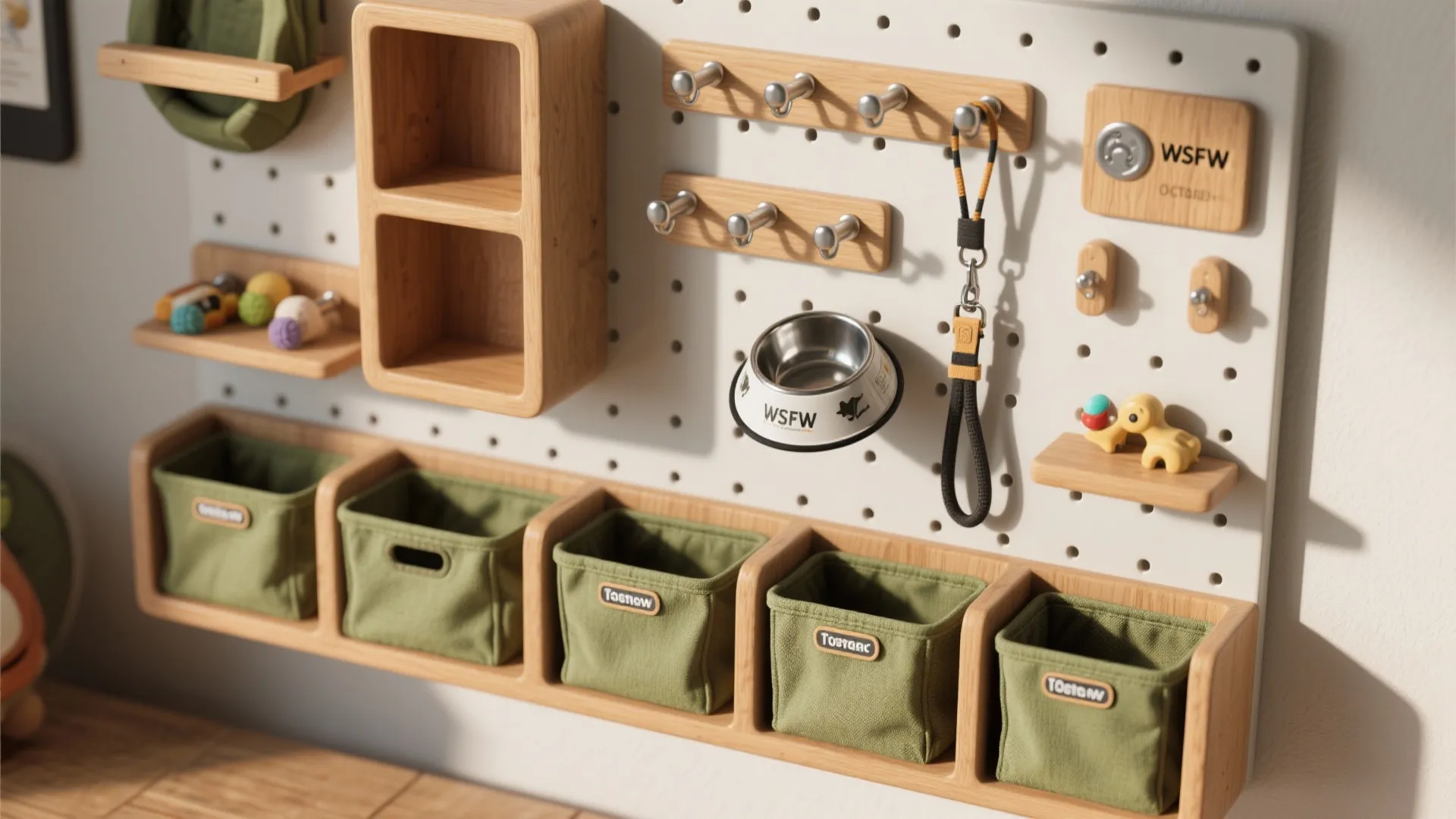 3. Vertical toy and gear station