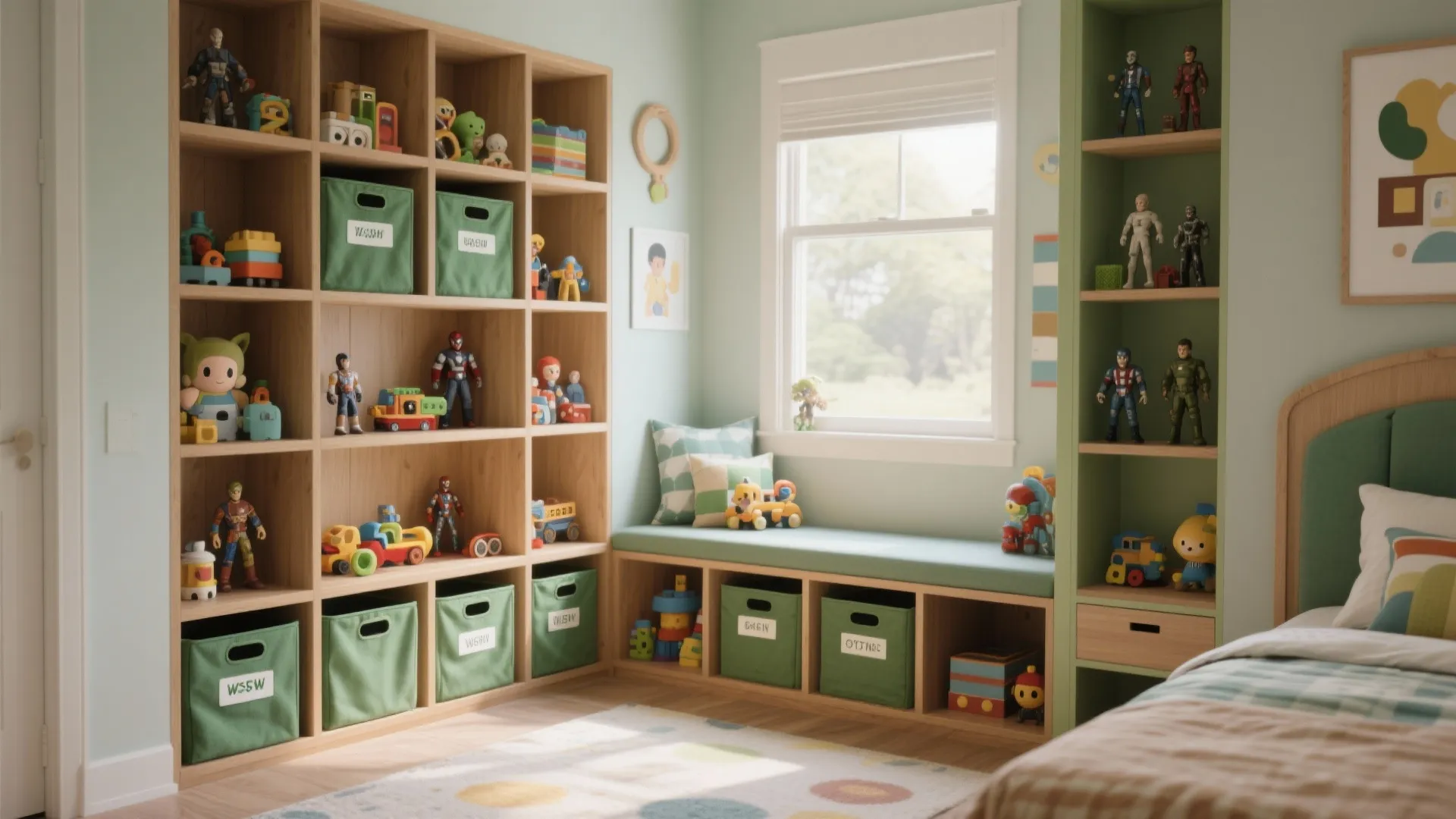 4. Toy storage that’s part of the set