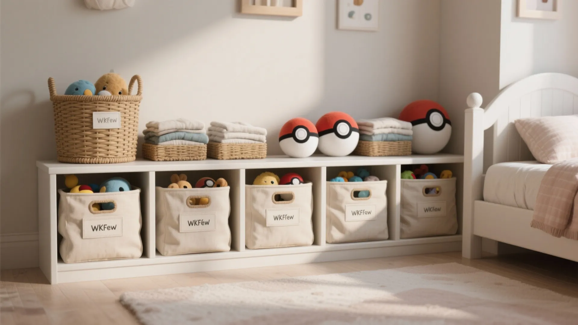 3. Coherent Toy Storage—Bins as Decor
