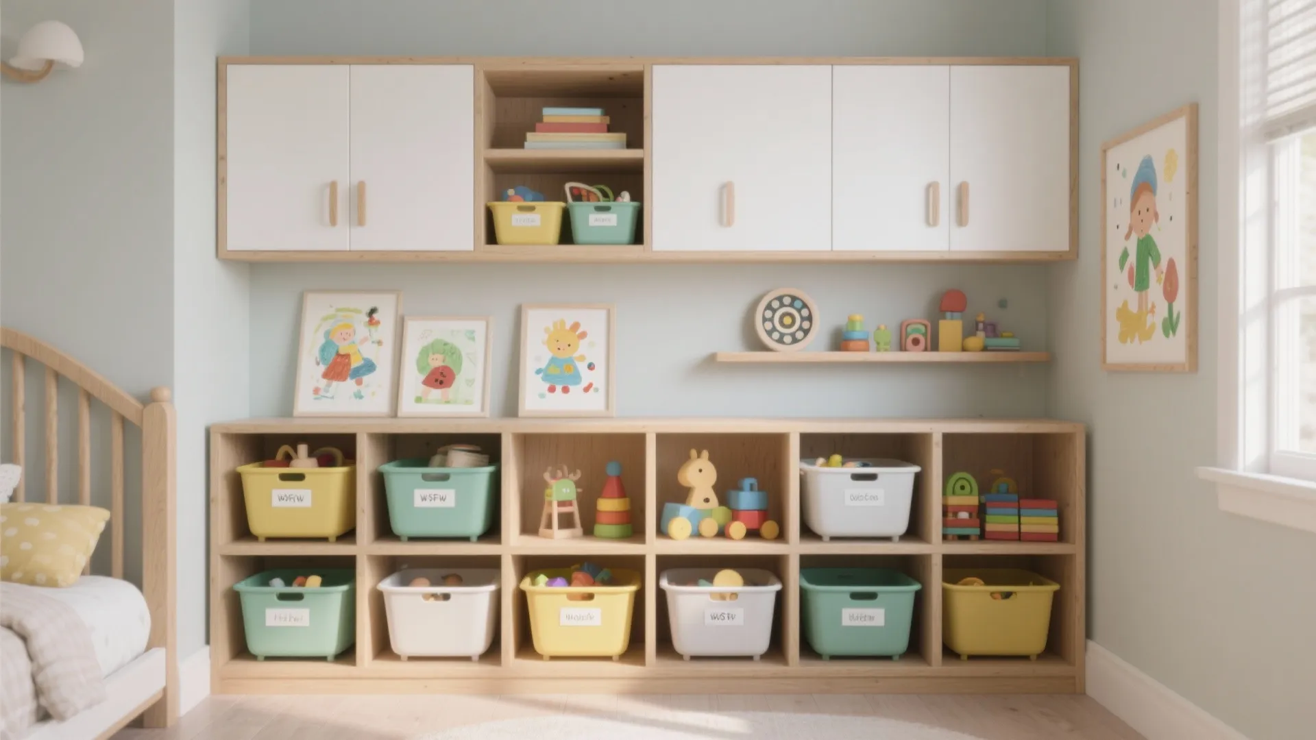 Minimalist, Color-Coded Storage