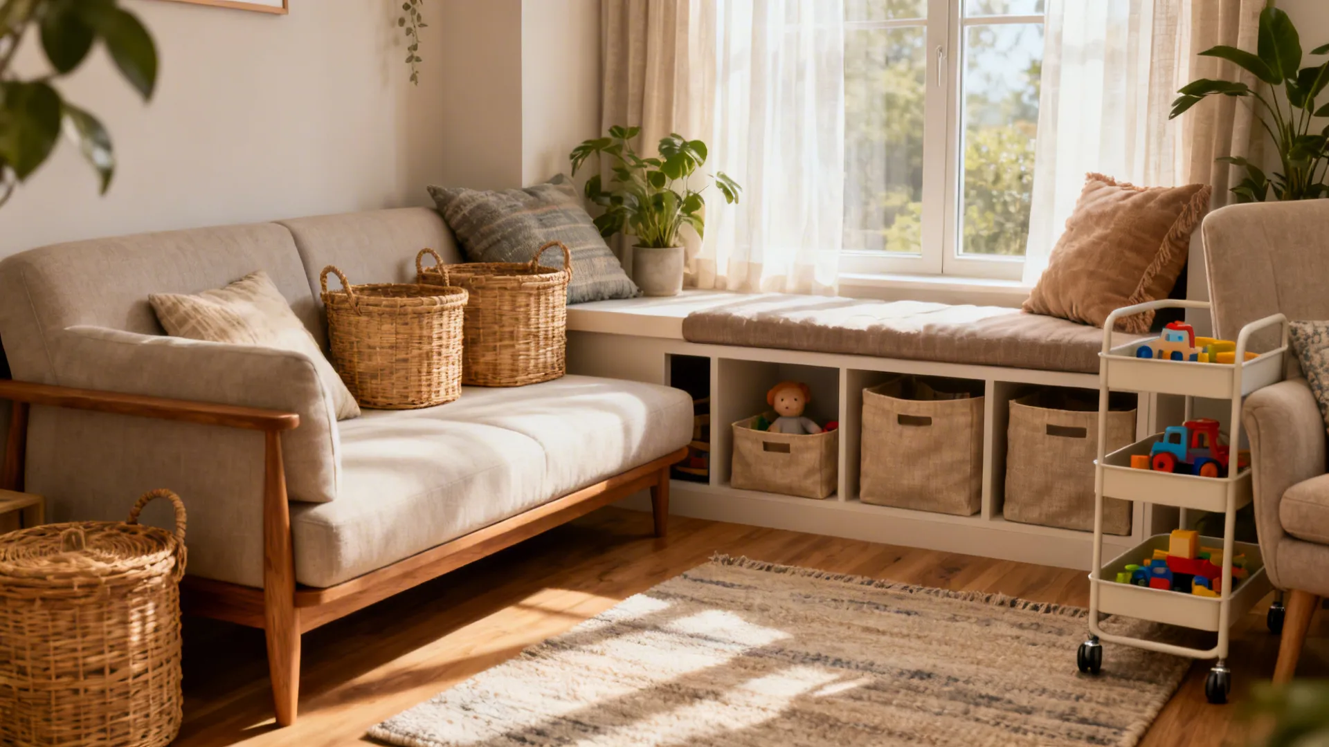 5 Decorative Toy Storage Ideas for Living Rooms