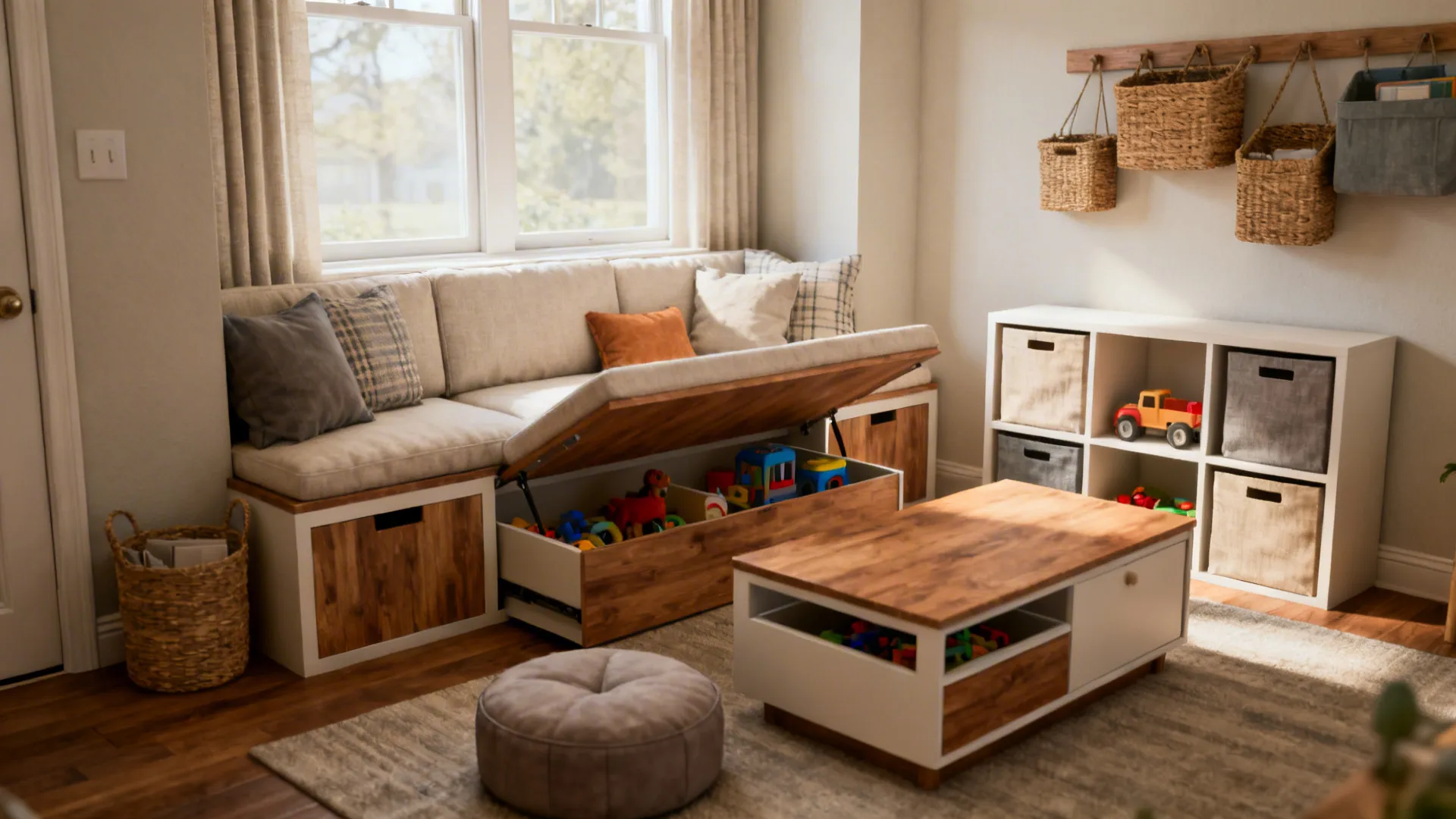 5 Toy Storage Ideas for Living Rooms