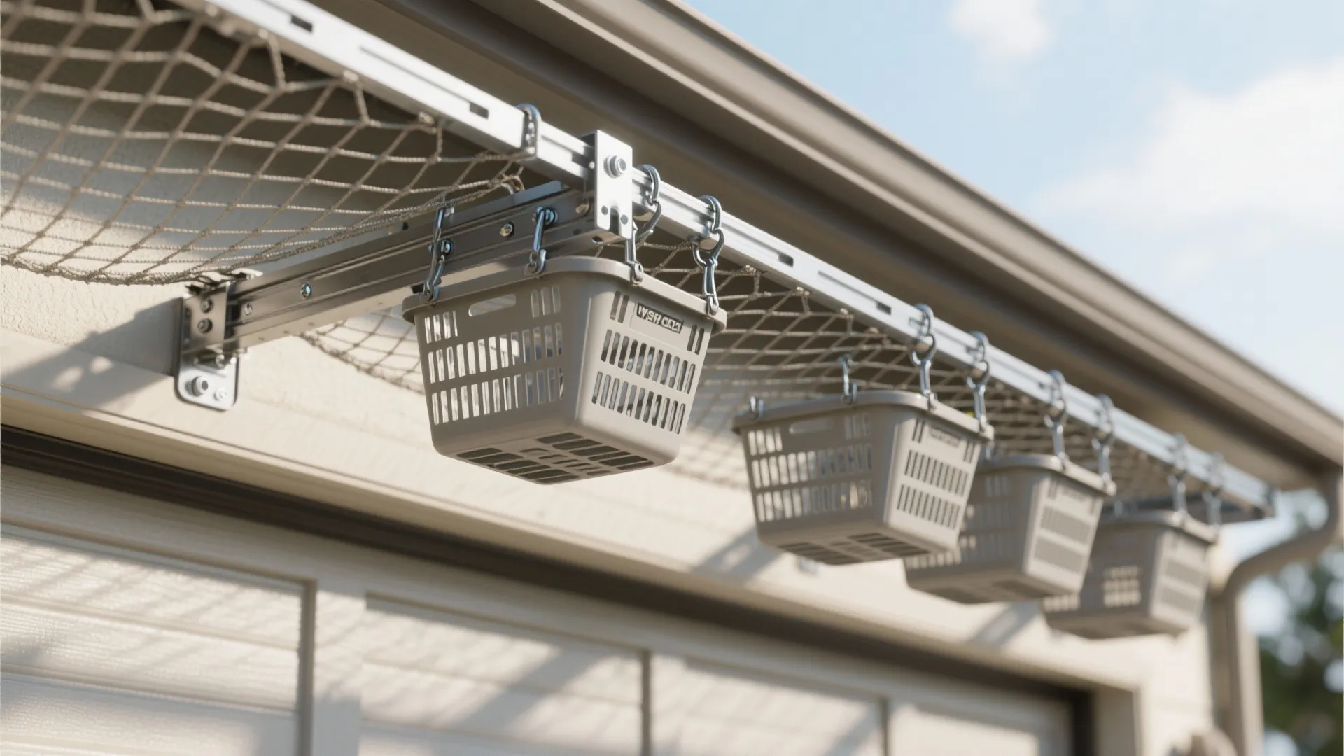 4. Track-mounted baskets and retractable nets