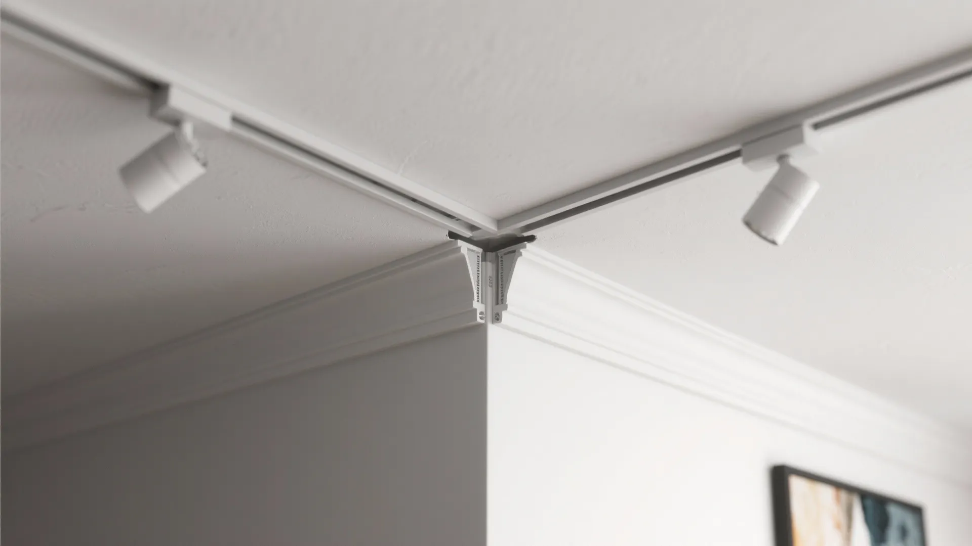 5) Two-Level Gypsum with Integrated Track Lighting