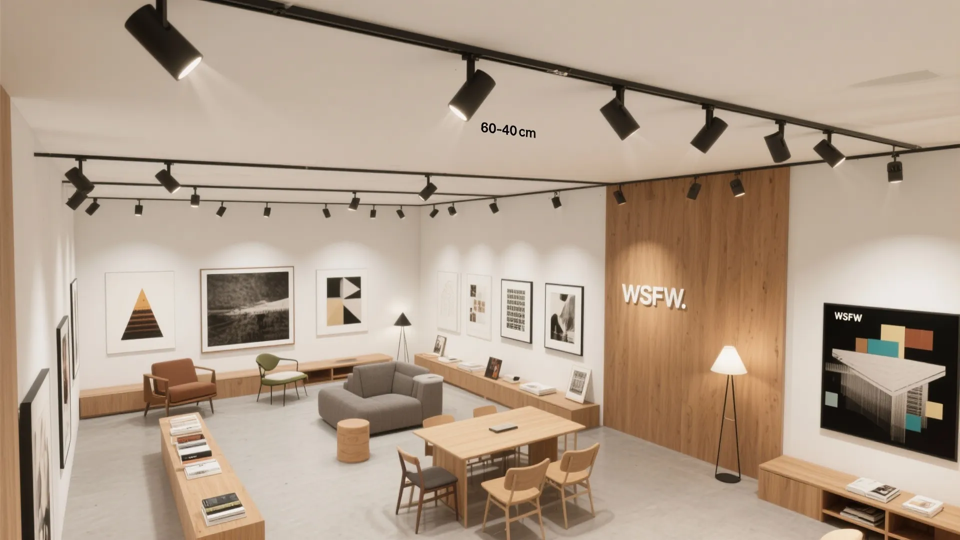 Low-Profile Tracks for Flexible Zones