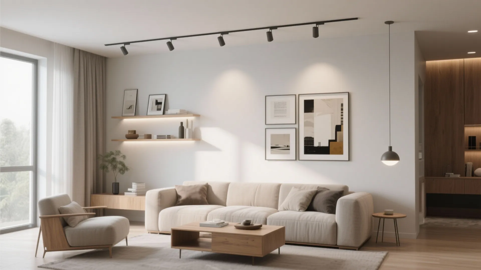 Track Lighting for Flexible Layouts