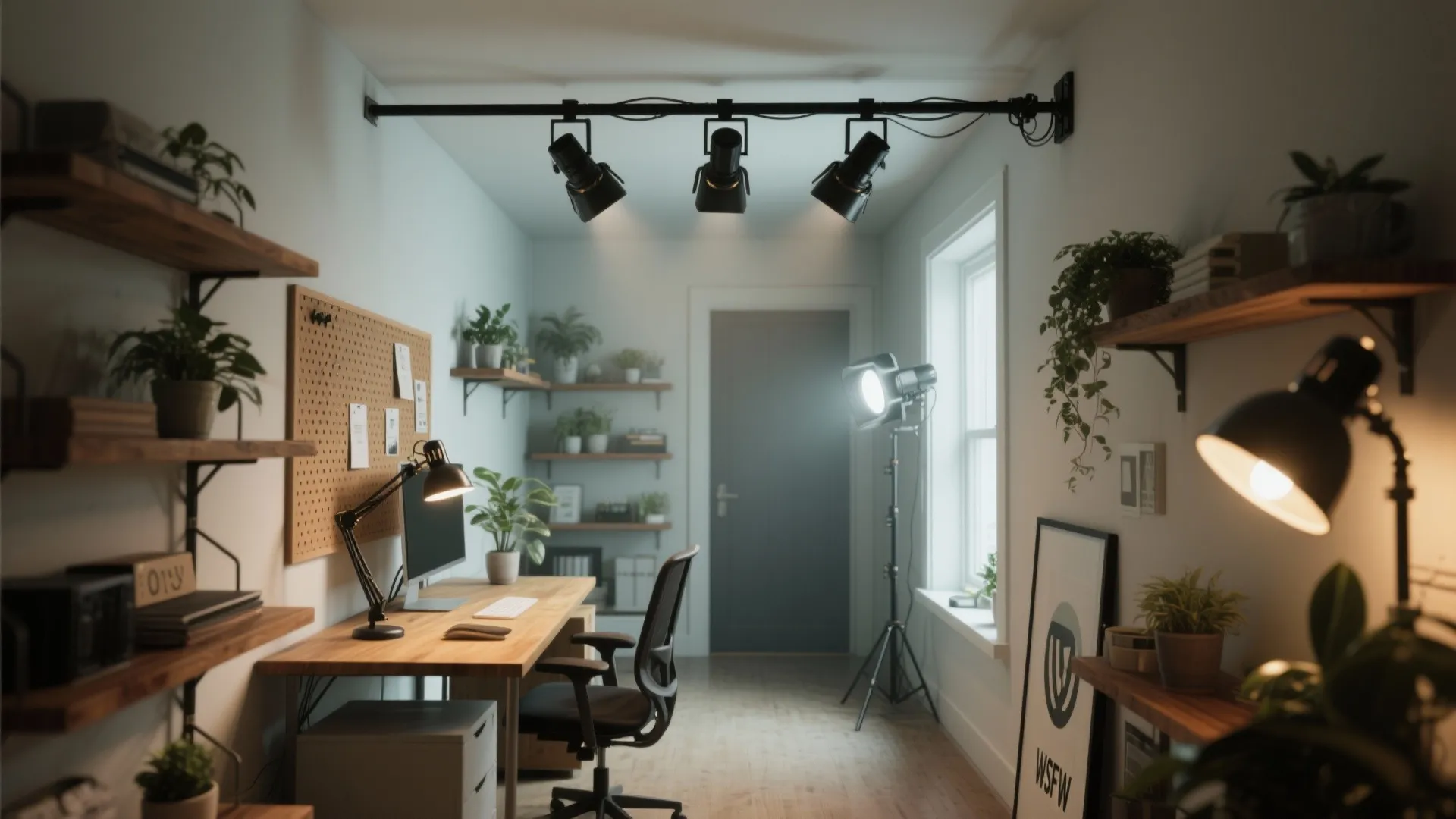 2. Adjustable Track Lighting — Flexible and Directional