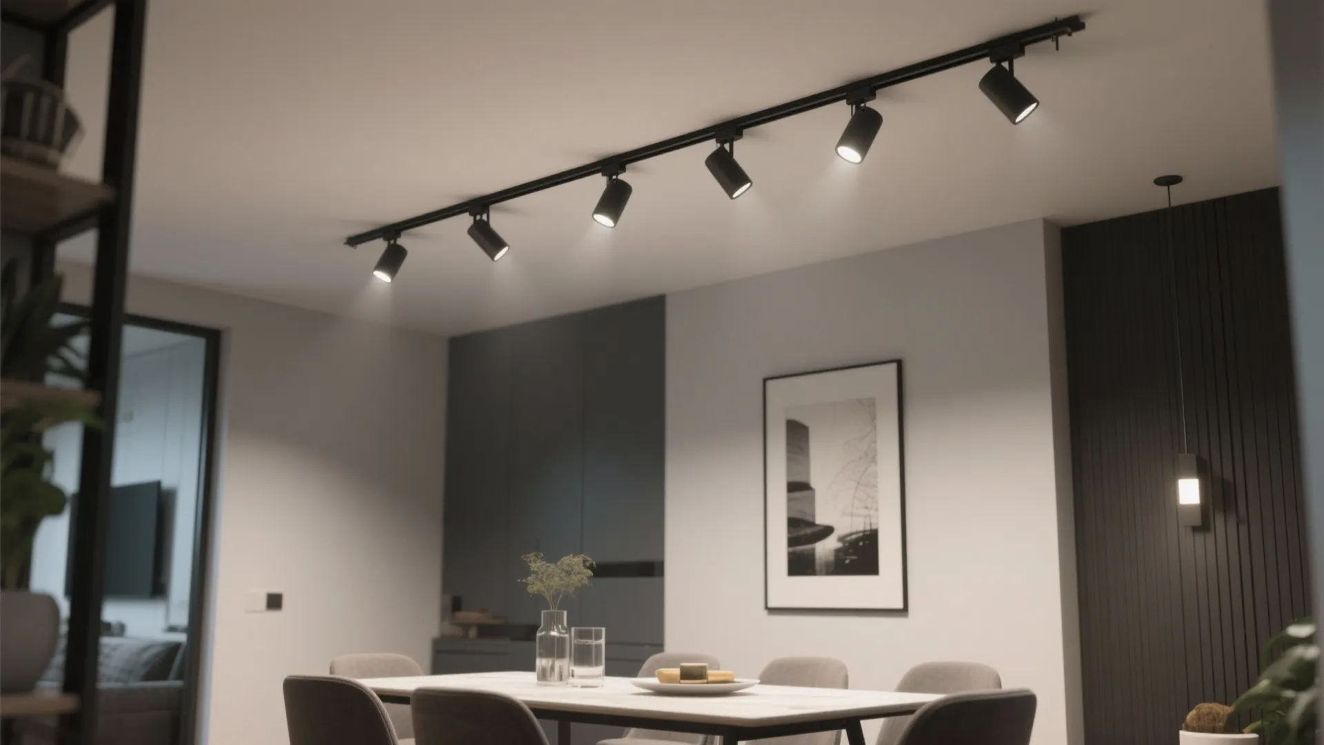 4. Adjustable Track Lighting for Flexibility