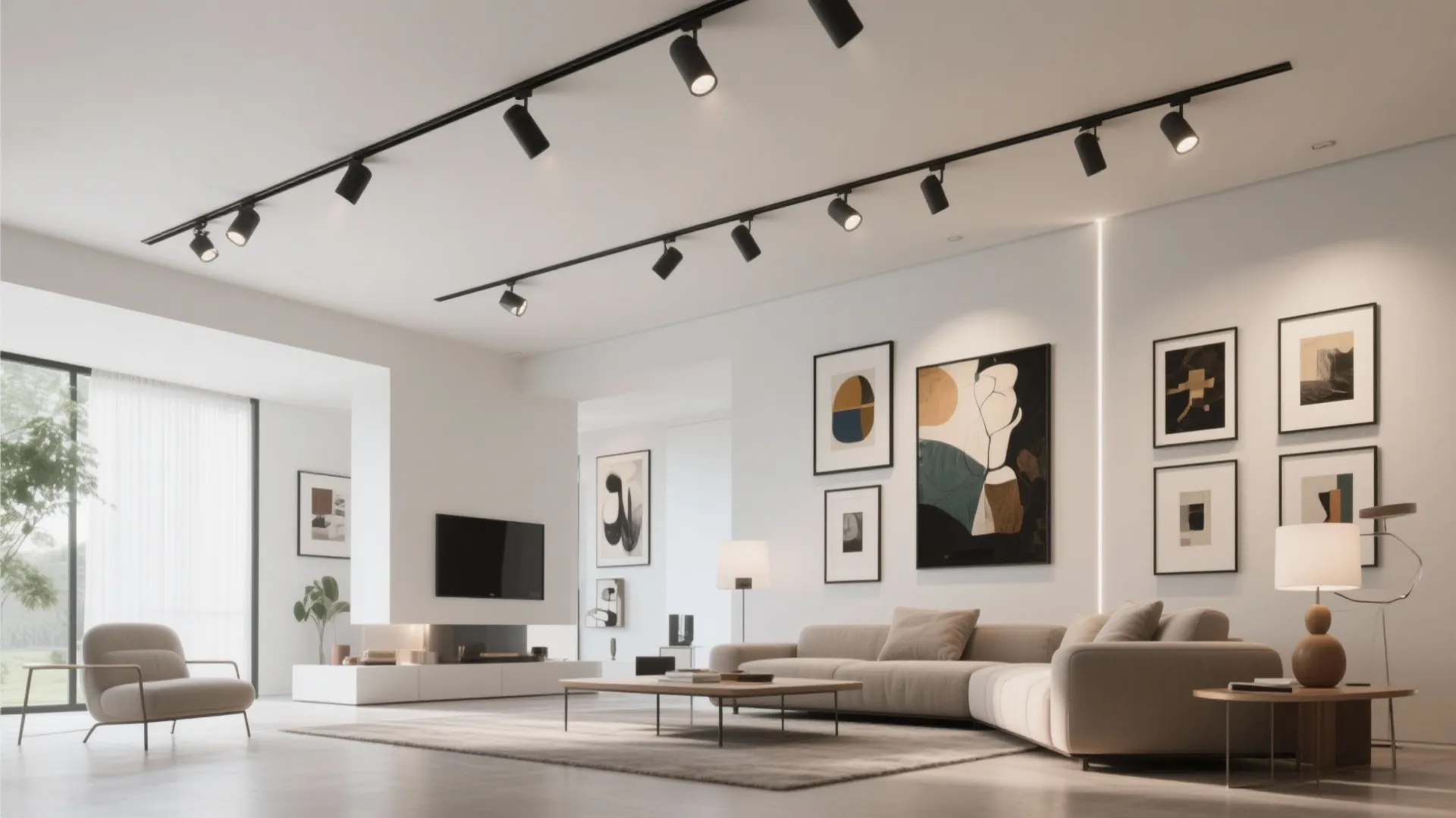 4. Track Lighting to Highlight Features