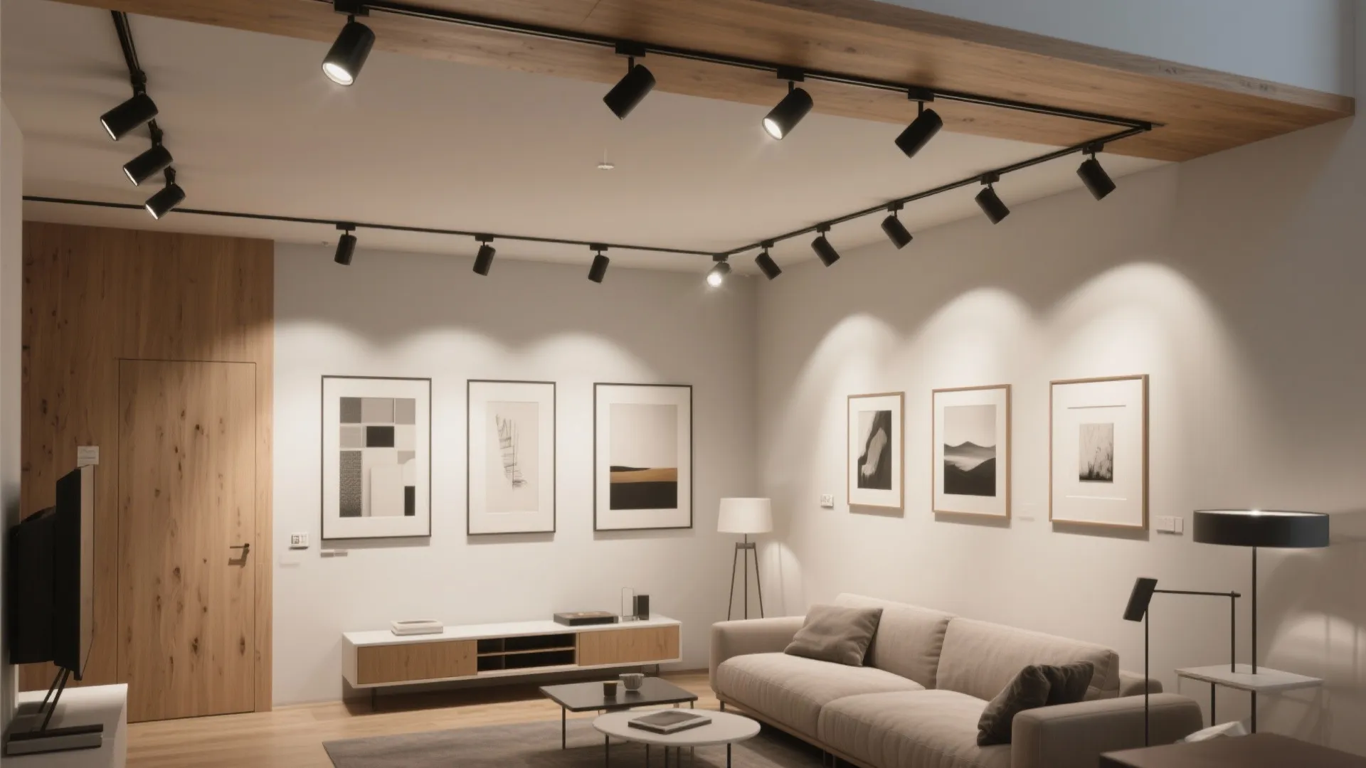 1. Adjustable Track Lighting for Flexibility