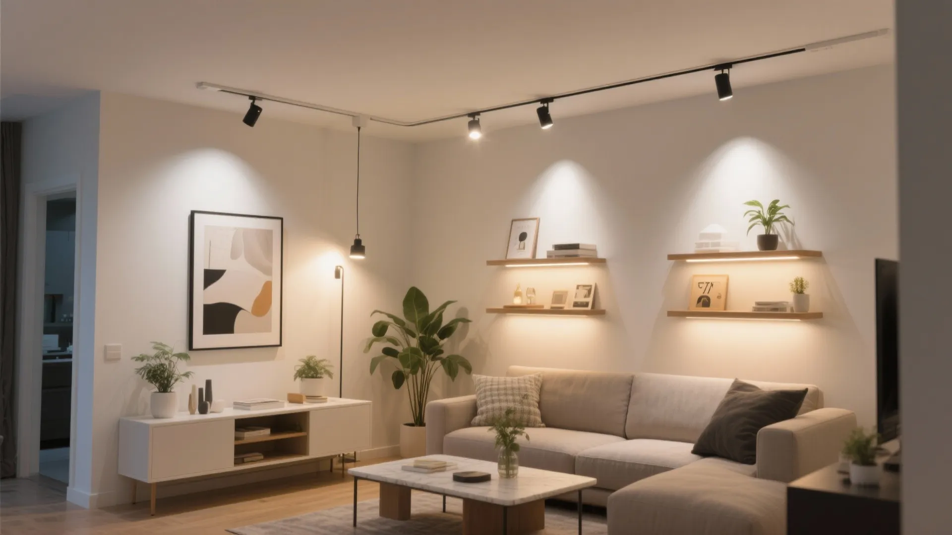 Track and rail systems for renters and tinkerers