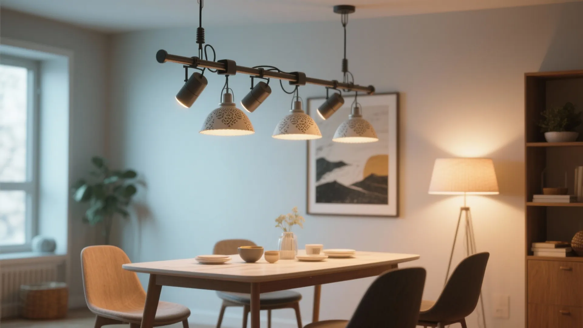 4. Adjustable Track or Rail Lighting