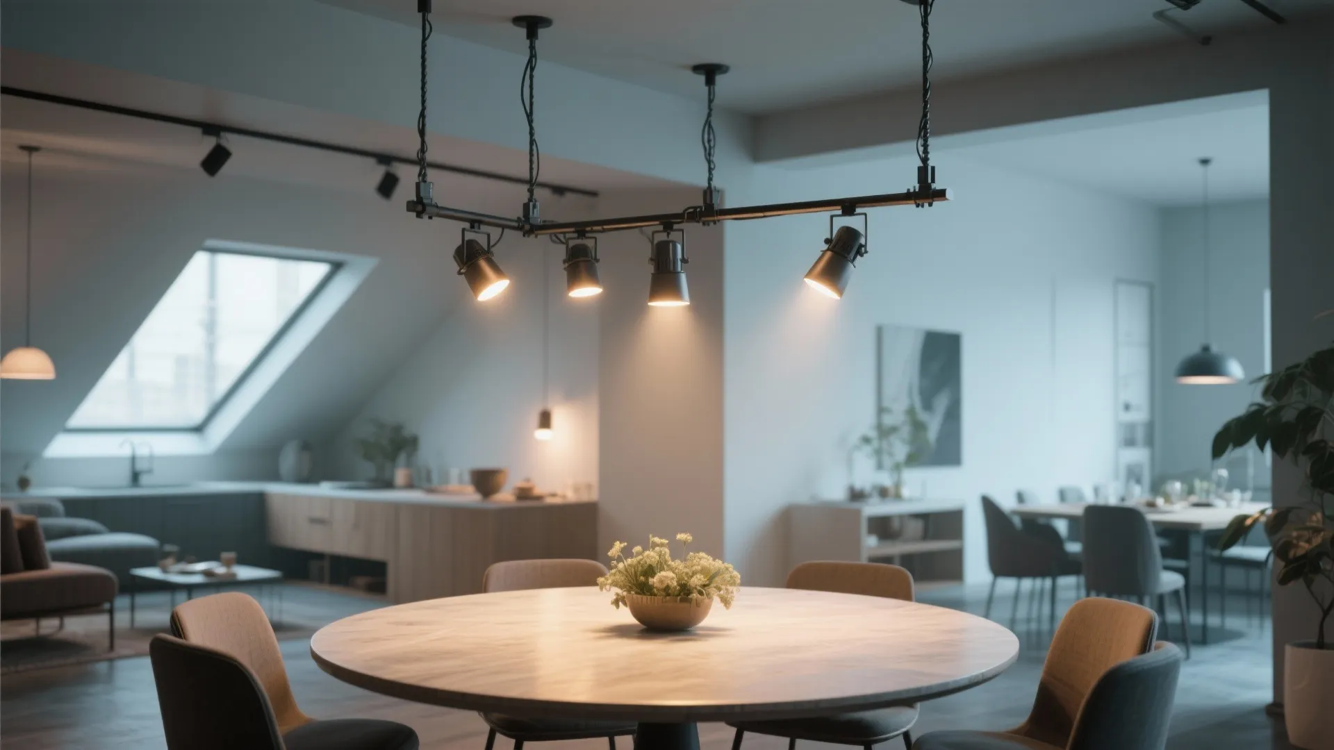 3. Adjustable Track or Rail Lighting