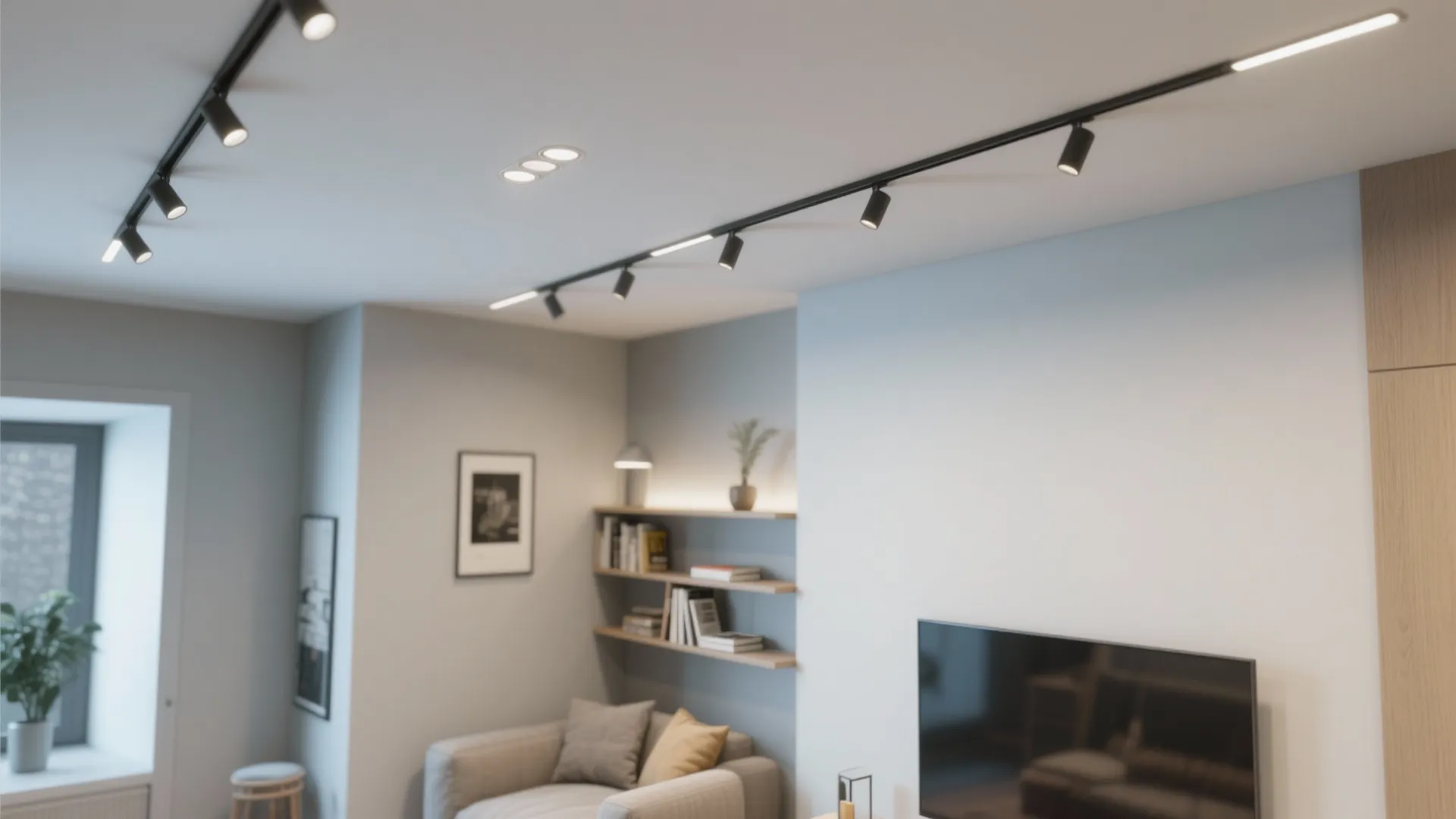 3. Slim Track and Recessed Lighting