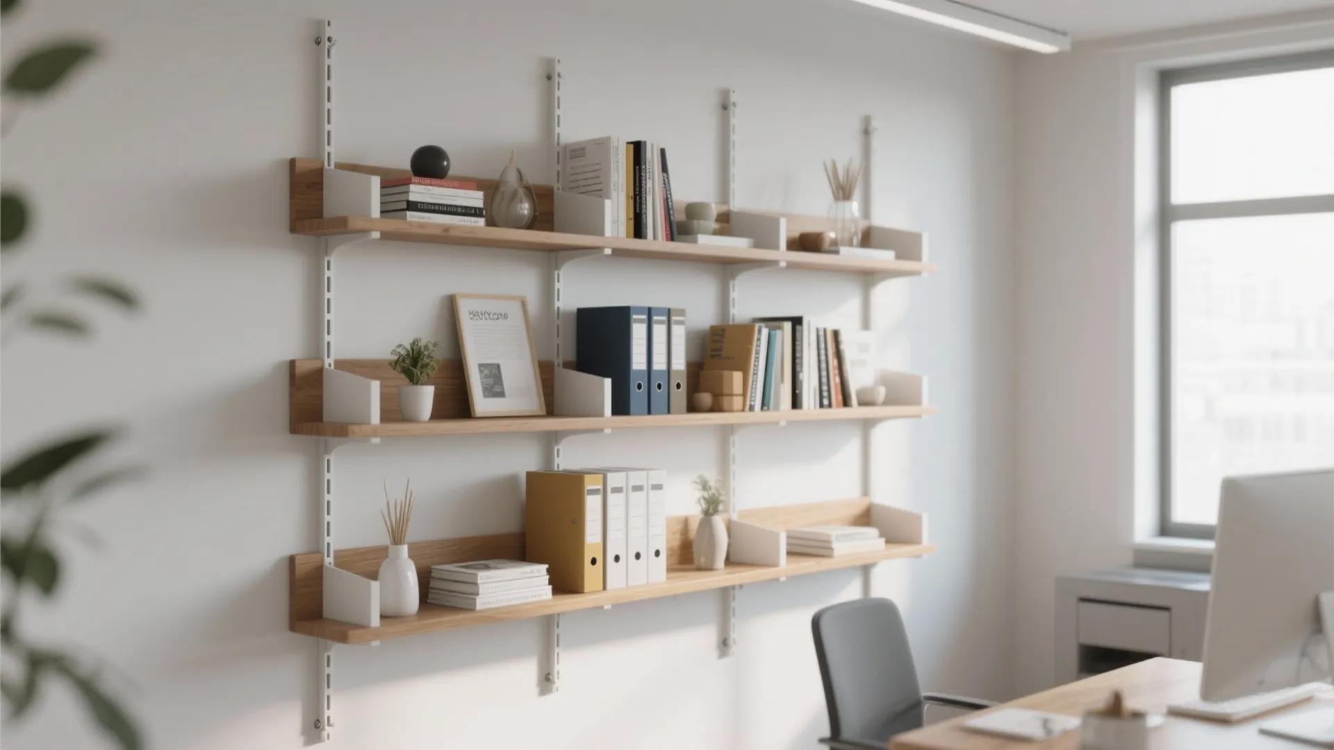 8. Adjustable Track Shelving