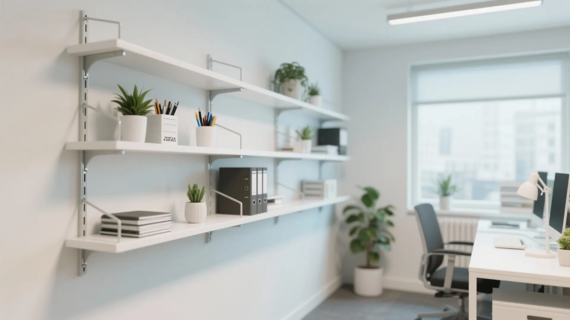 6. Adjustable Track Shelving