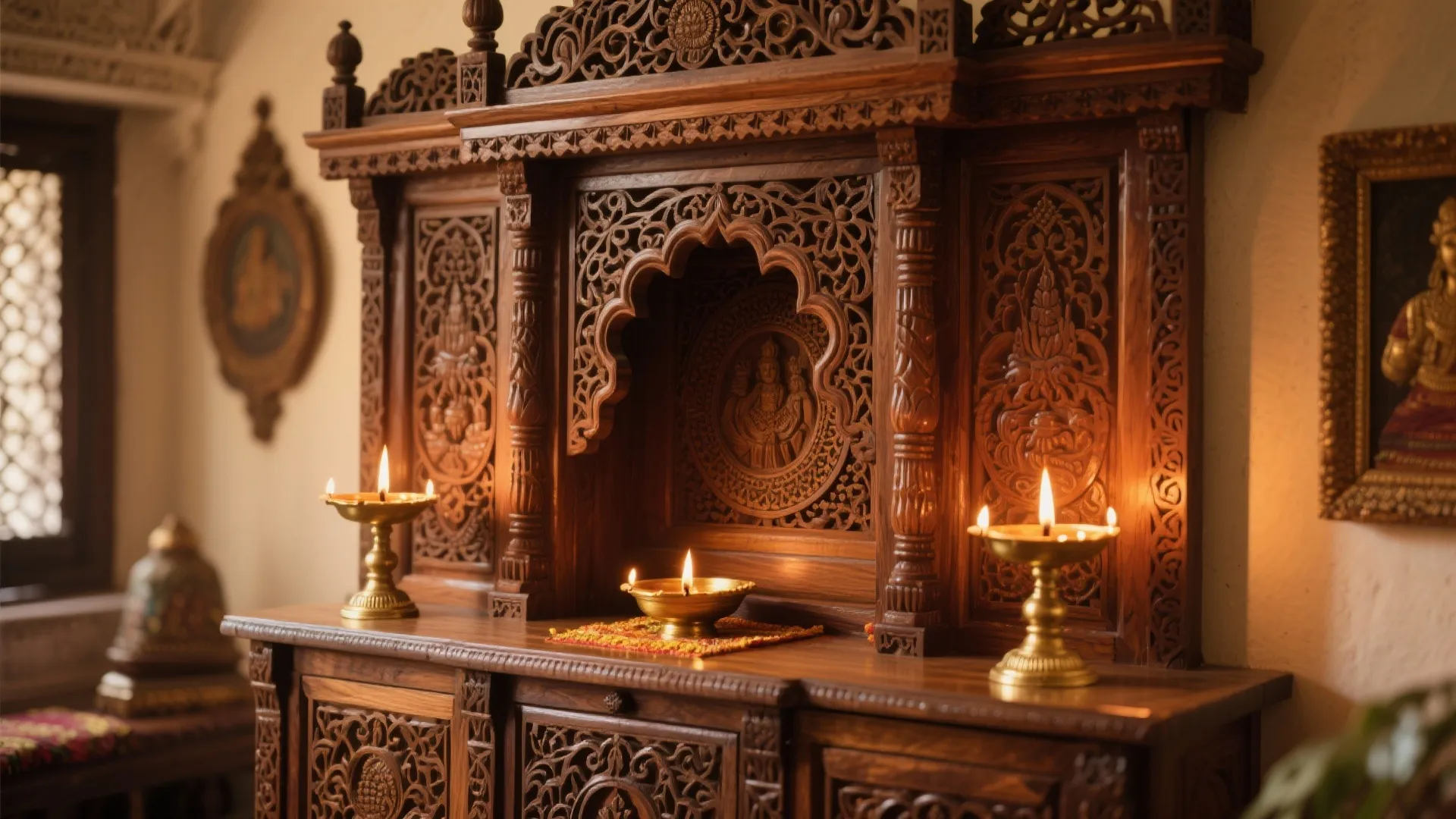 4. Traditional Carved Unit