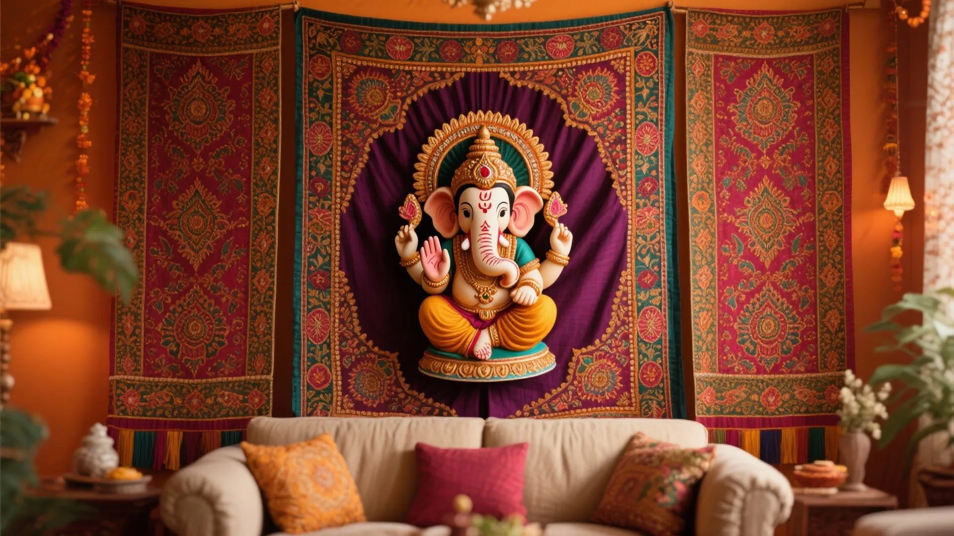 Traditional Fabric Wall Hangings