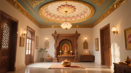 5 Traditional Pooja Room False Ceiling Ideas