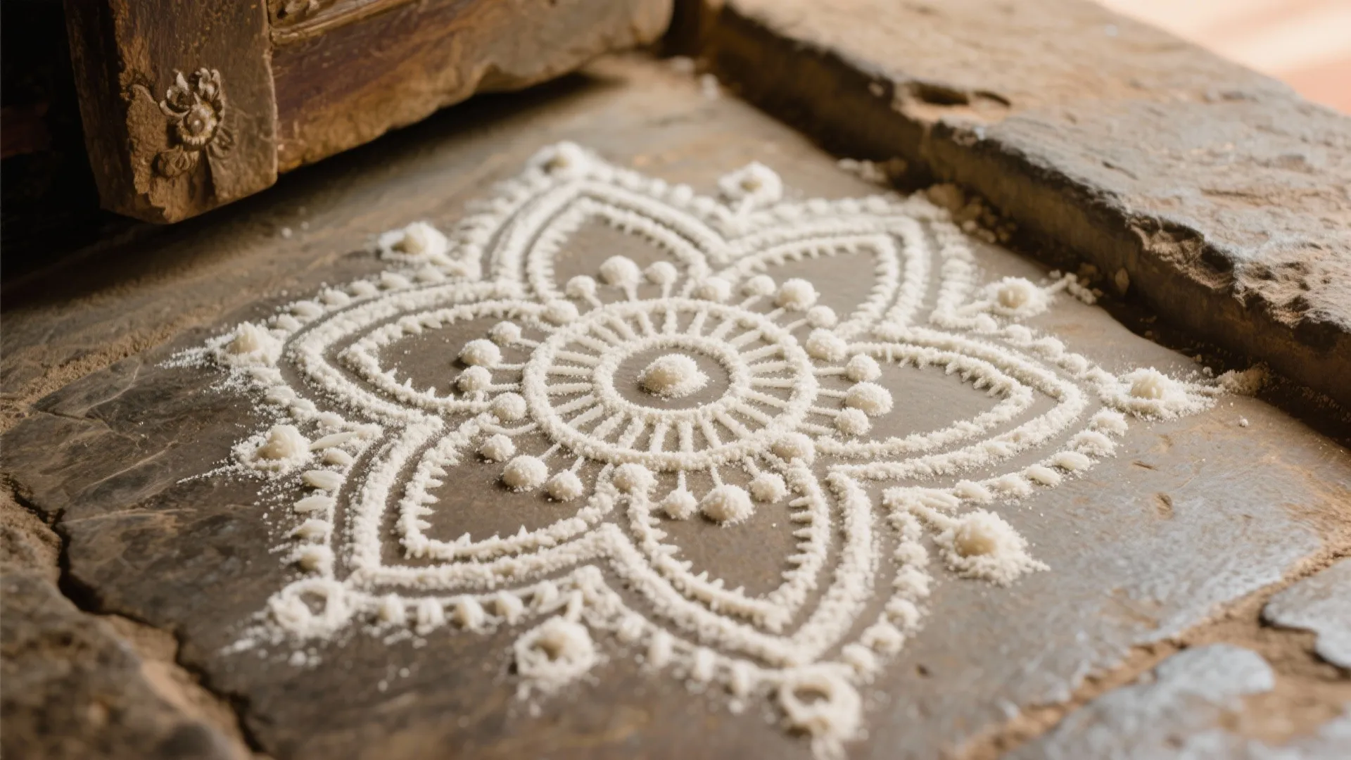 1. Traditional Pulli Kolam