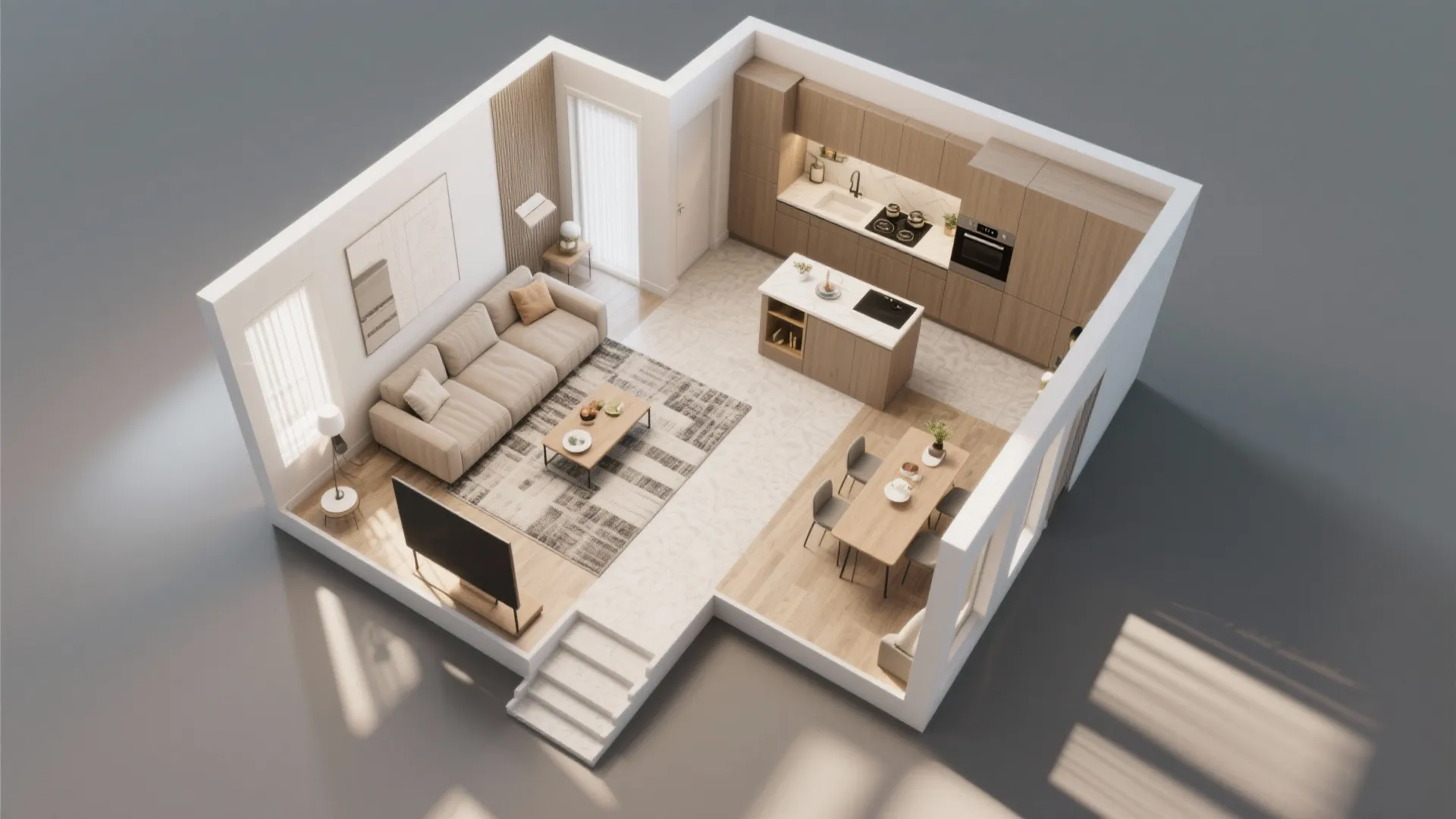 3. Align layout to traffic and sightlines — plus a kitchen tweak