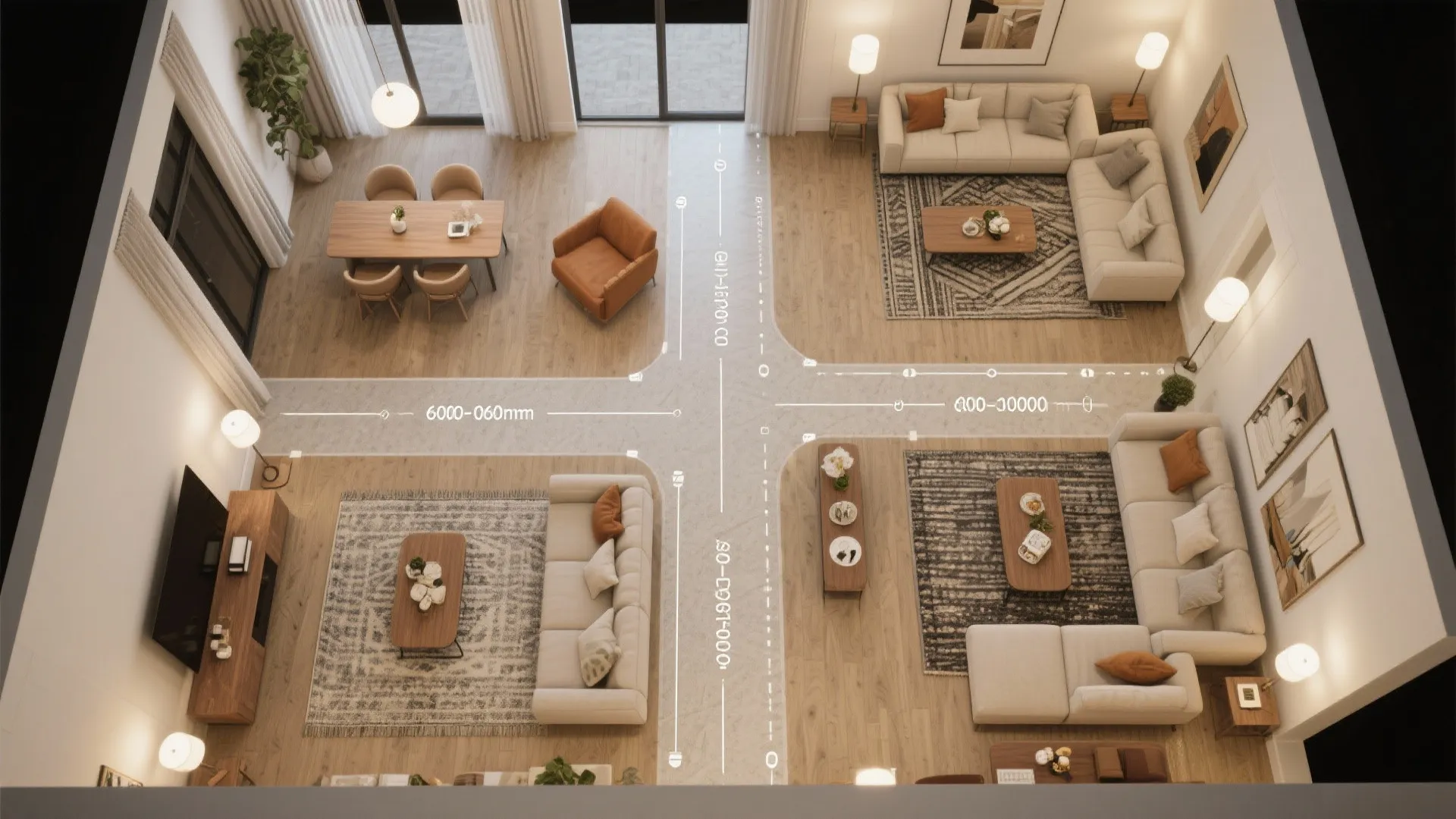 Traffic-smart layouts: define circulation, then furnish