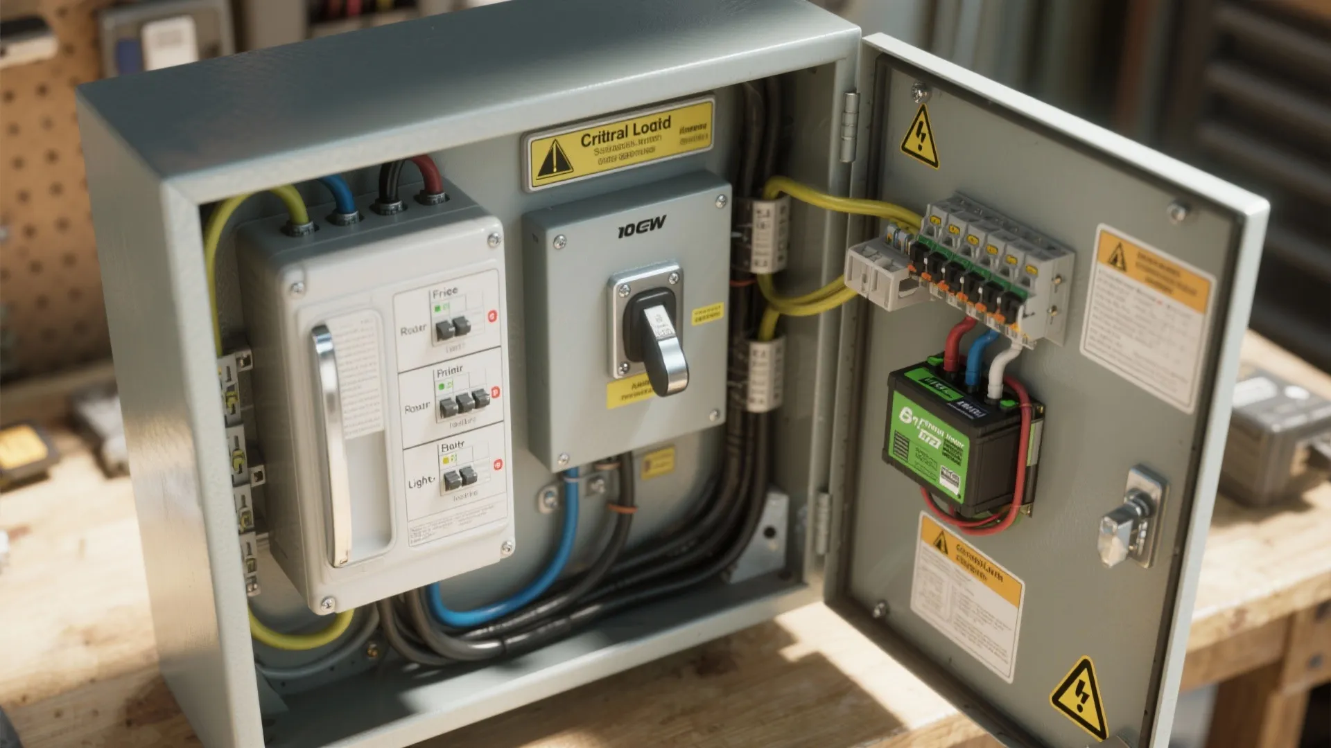 5. Safe Transfer Switch and Critical Loads Subpanel