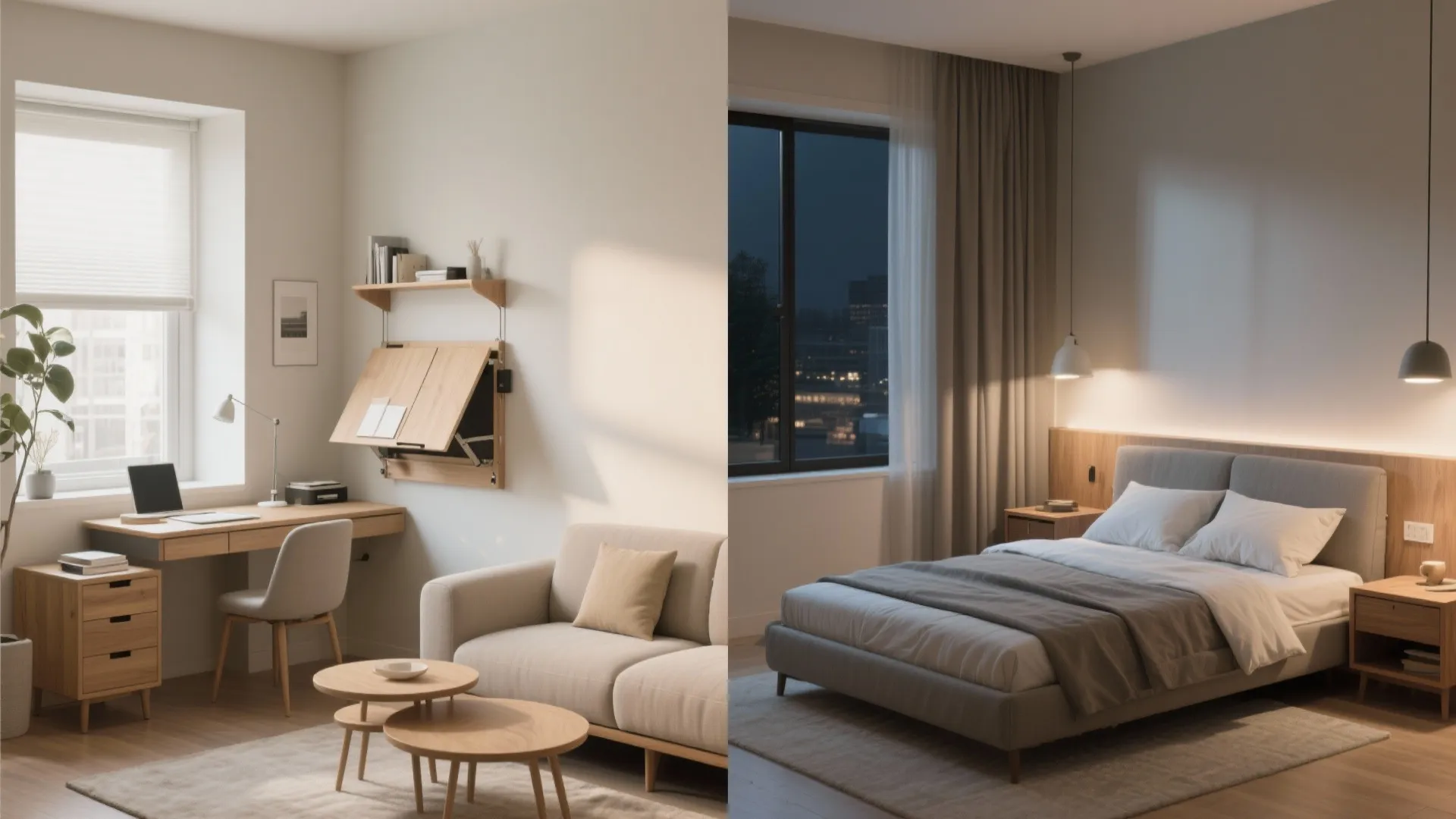 Transformable Furniture for Living-Bed Flexibility