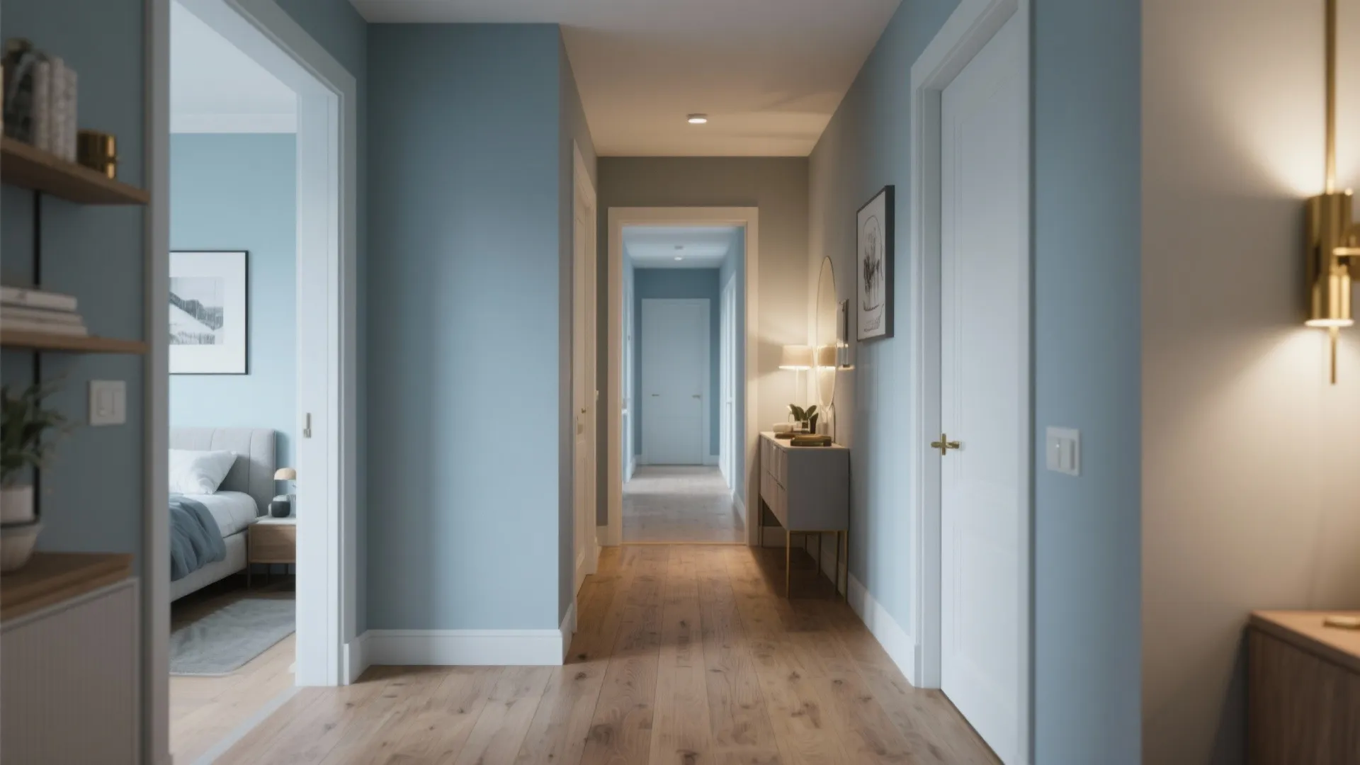 5. Transition paint between rooms to create flow