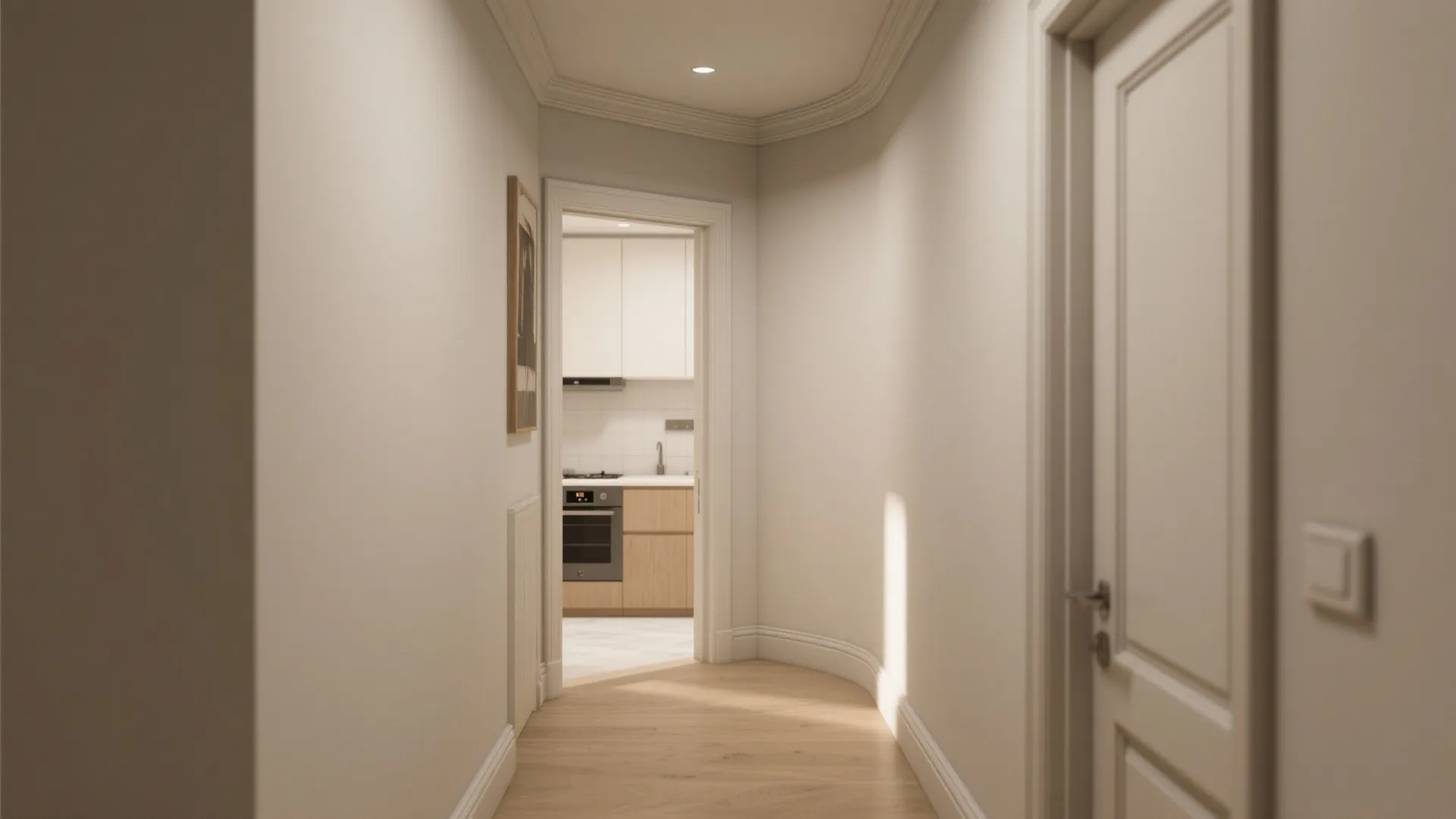 Transitional L-Arch for Compact Layouts