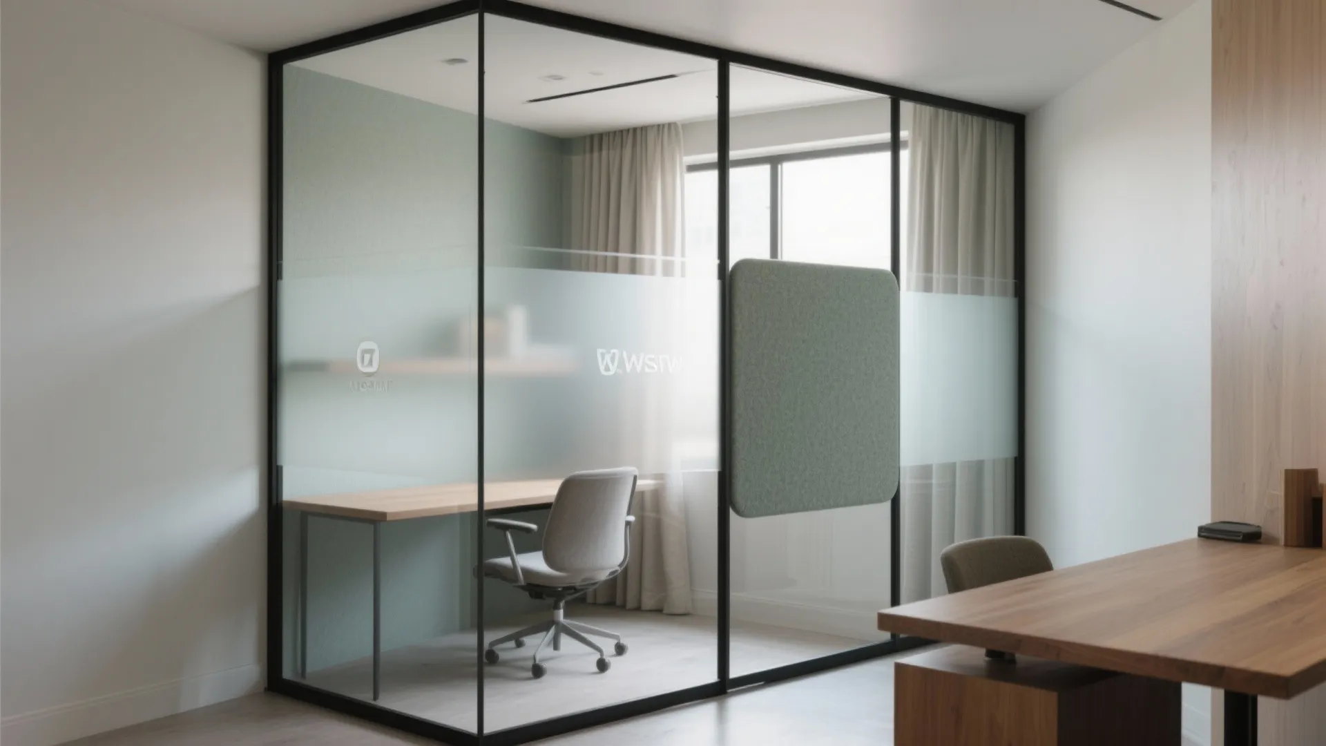 Translucent partitions for quiet focus