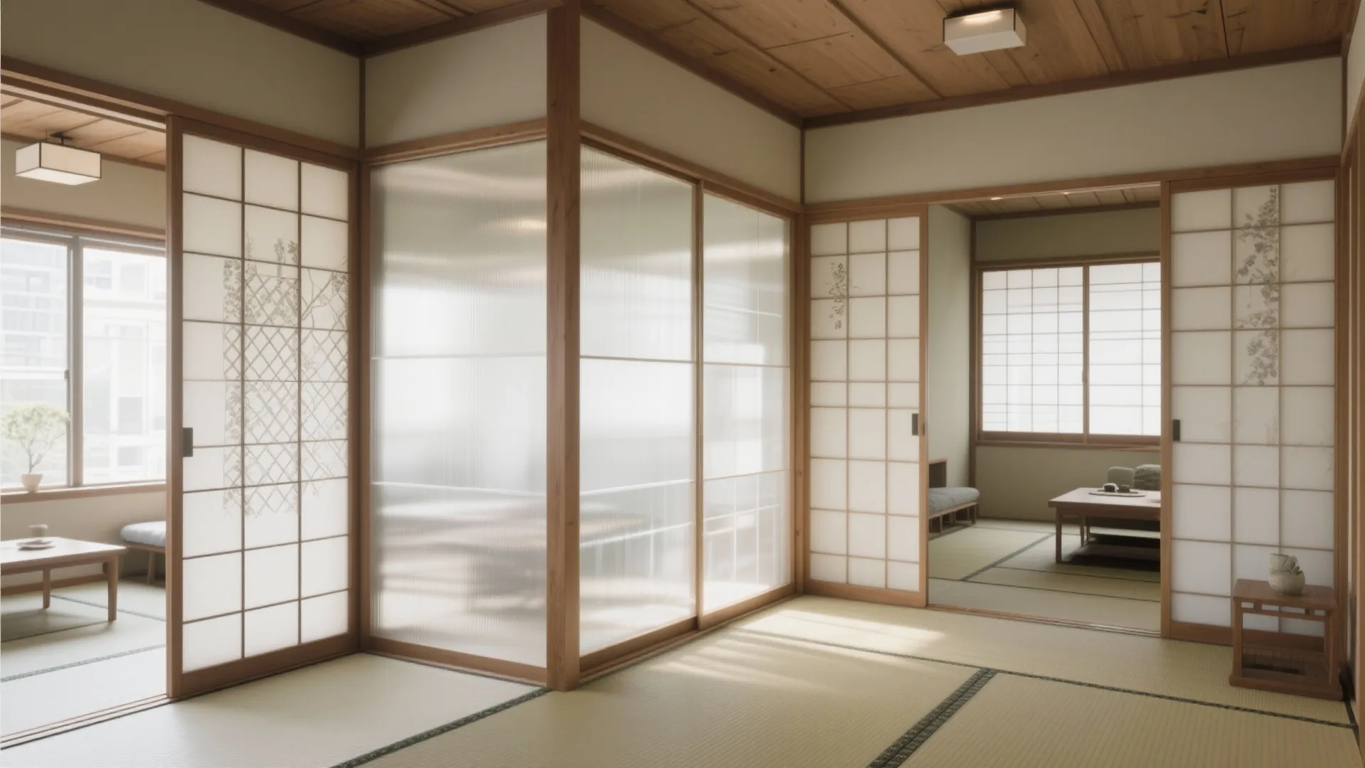 Tips 3: 2Kの間仕切りは“透ける”素材で日式风格の軽さを