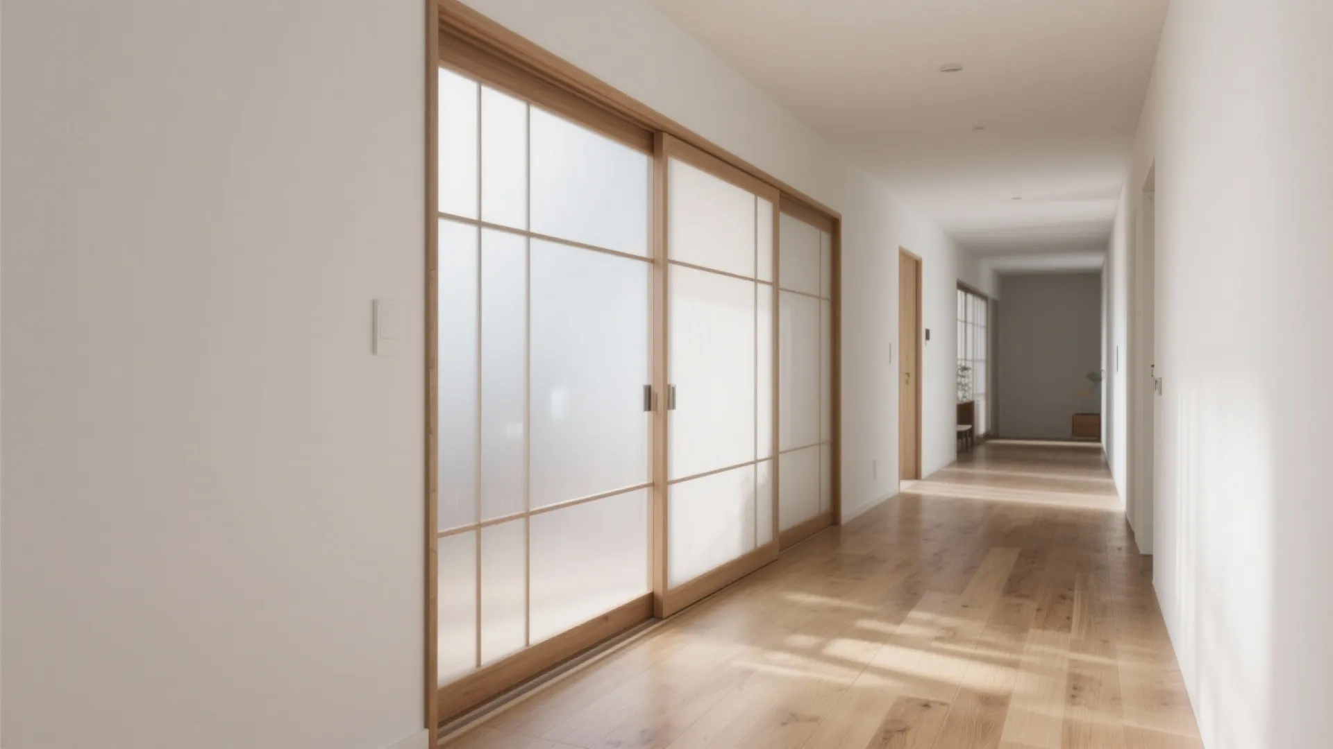 Tips 4: 扉は“引き戸＋半透明”で視線と空気を通す（日式風格×4LDK間取り）